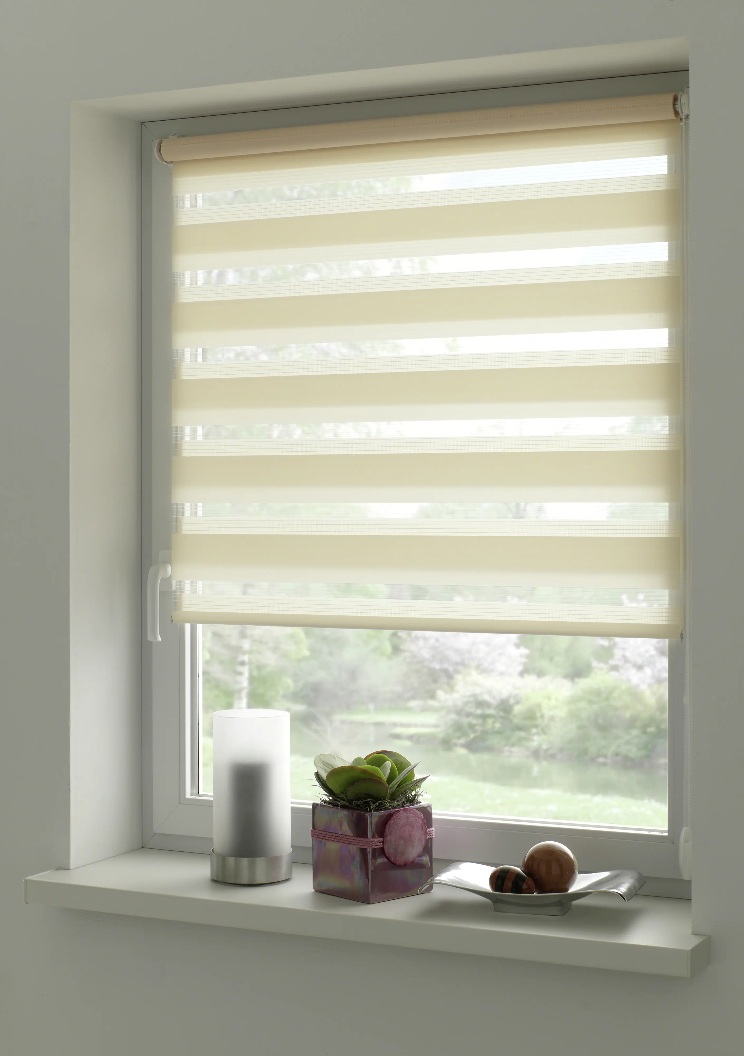 Gardinia EasyFix Doppelrollo creme 90 x 220 cm