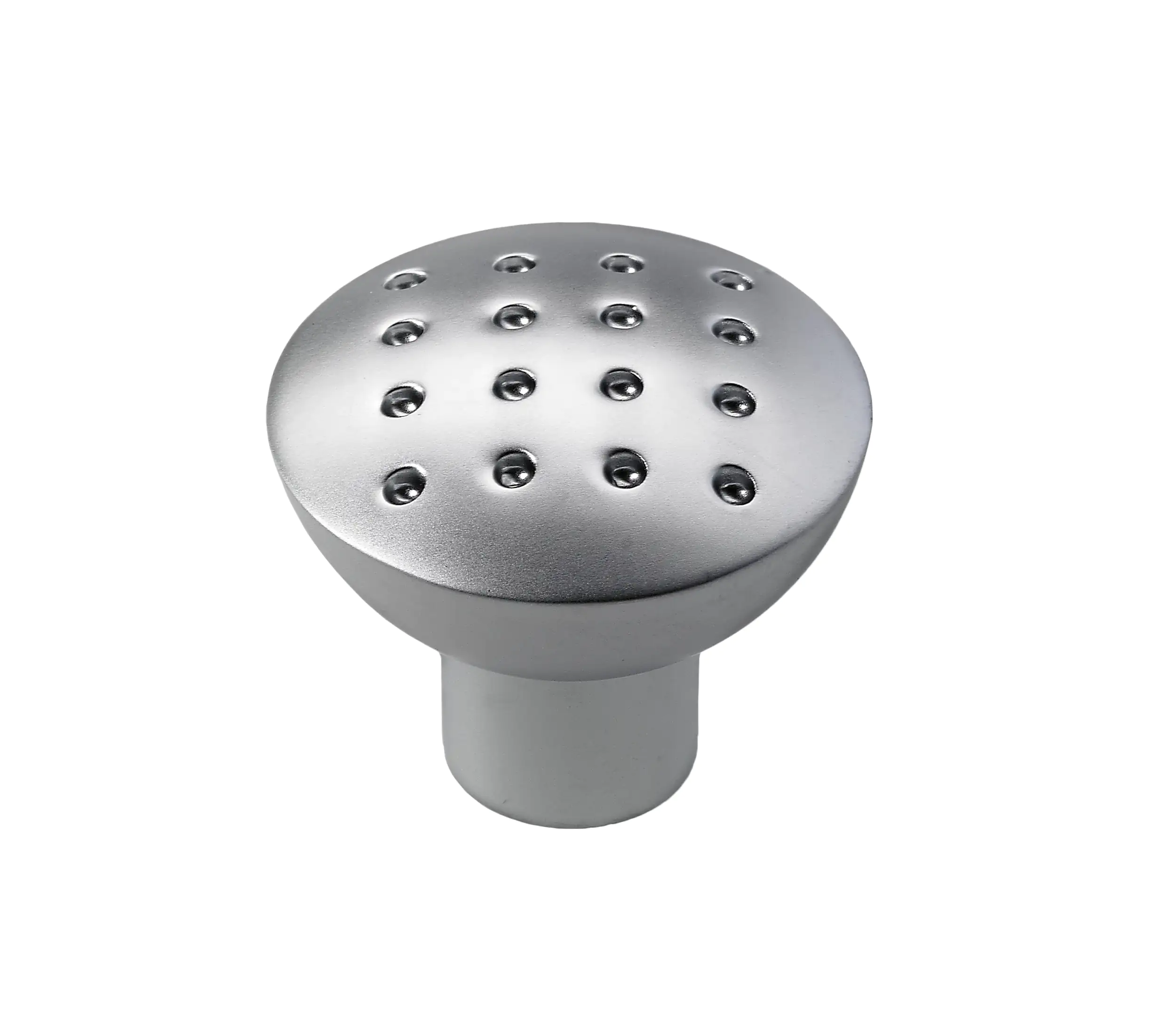 Hettich Möbelknopf Zinkdruckguss Aluminium-Optik Ø 28,0 mm - 1 Stück