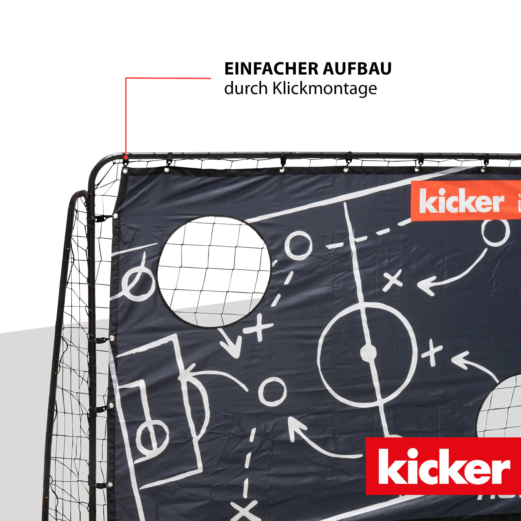 4005998853832_2 Hudora Fußballtor Trainer "Kicker Edition" mit Matchplan