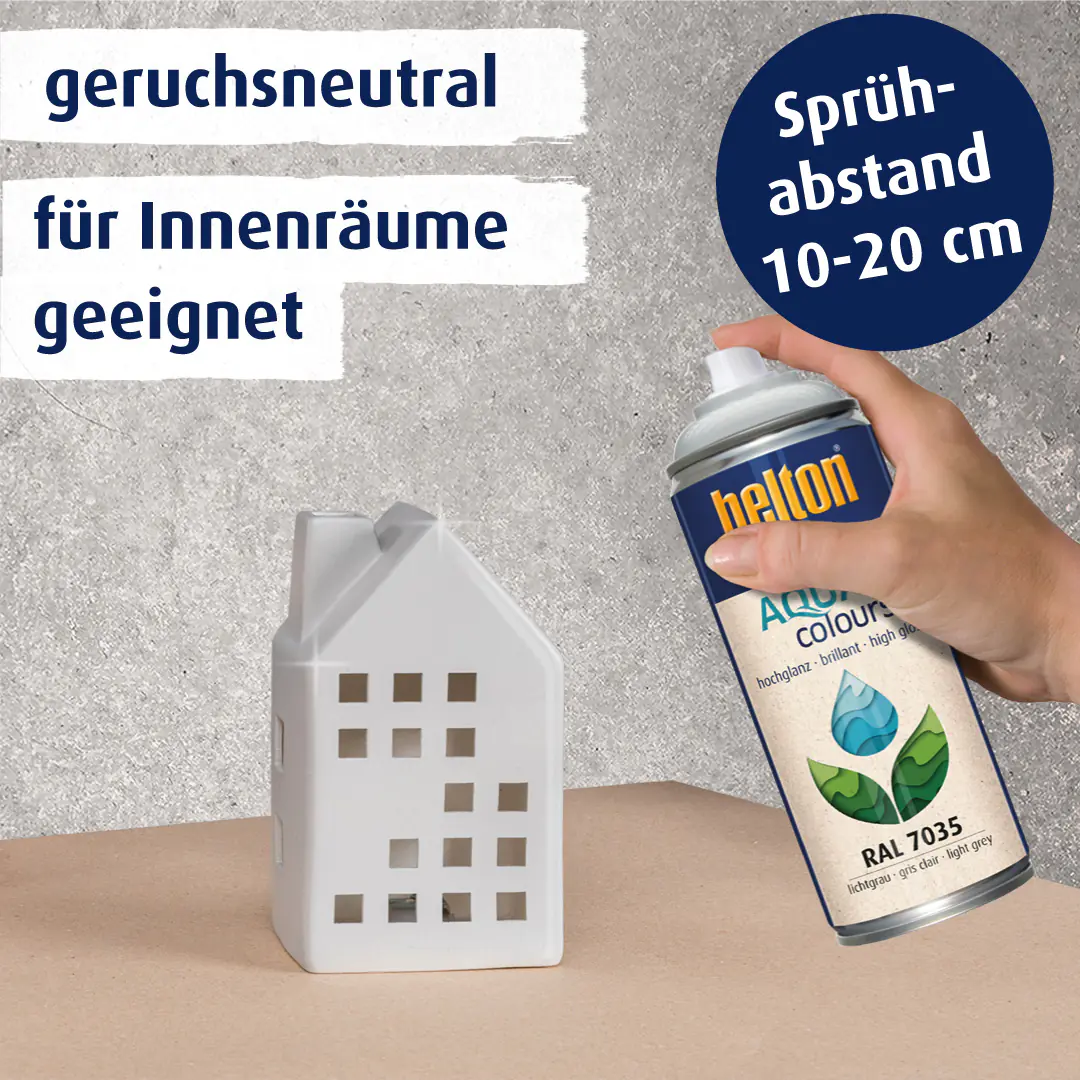 belton free Lackspray AQUAcolours 400 ml lichtgrau hochglanz