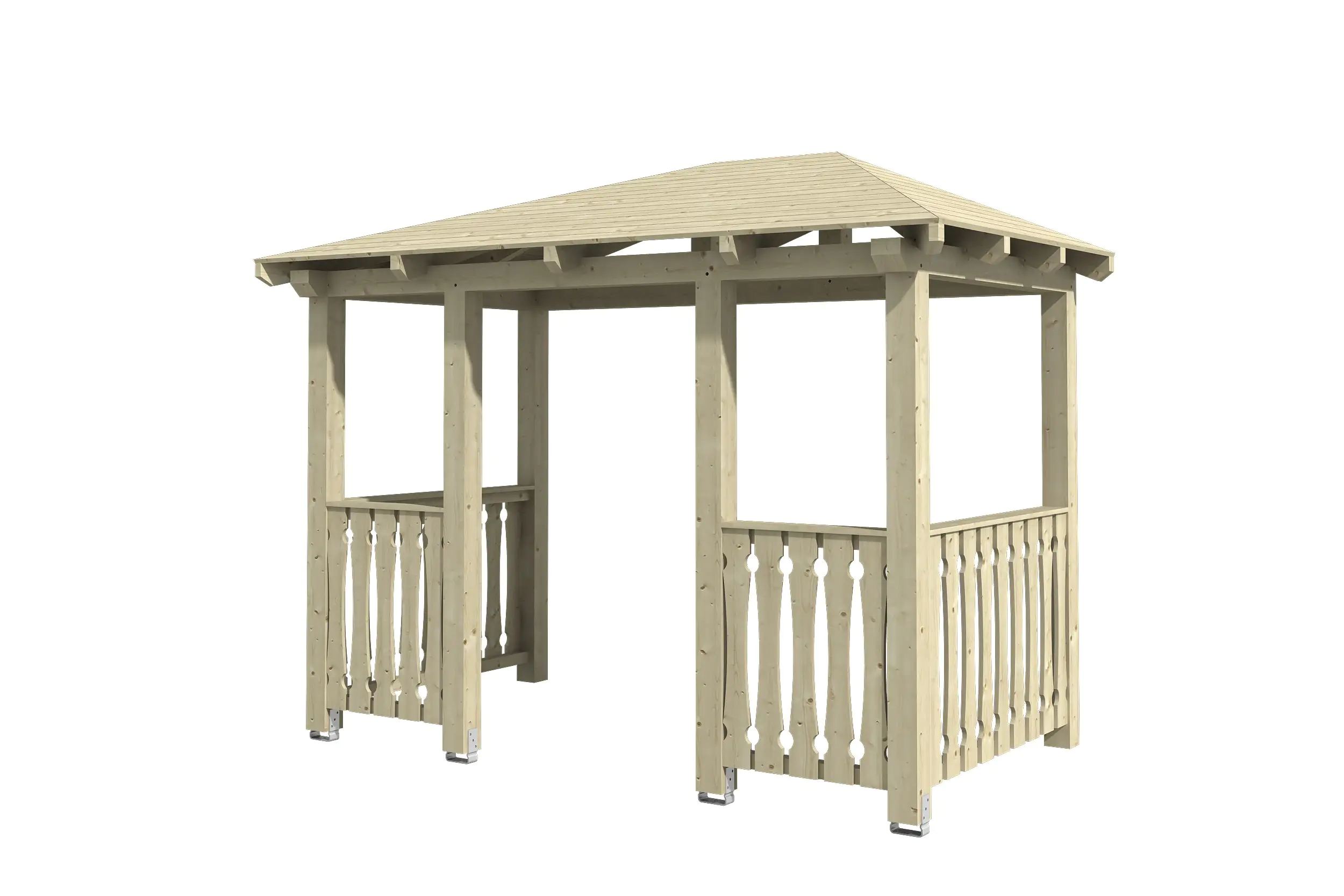 SKAN HOLZ Vordach Wismar Typ 8 351 x 187 cm, natur