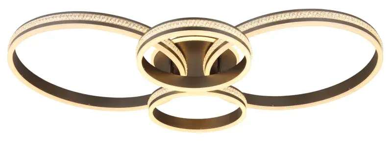 Globo Deckenleuchte Grouni 106 x 60 cm L x B titan matt