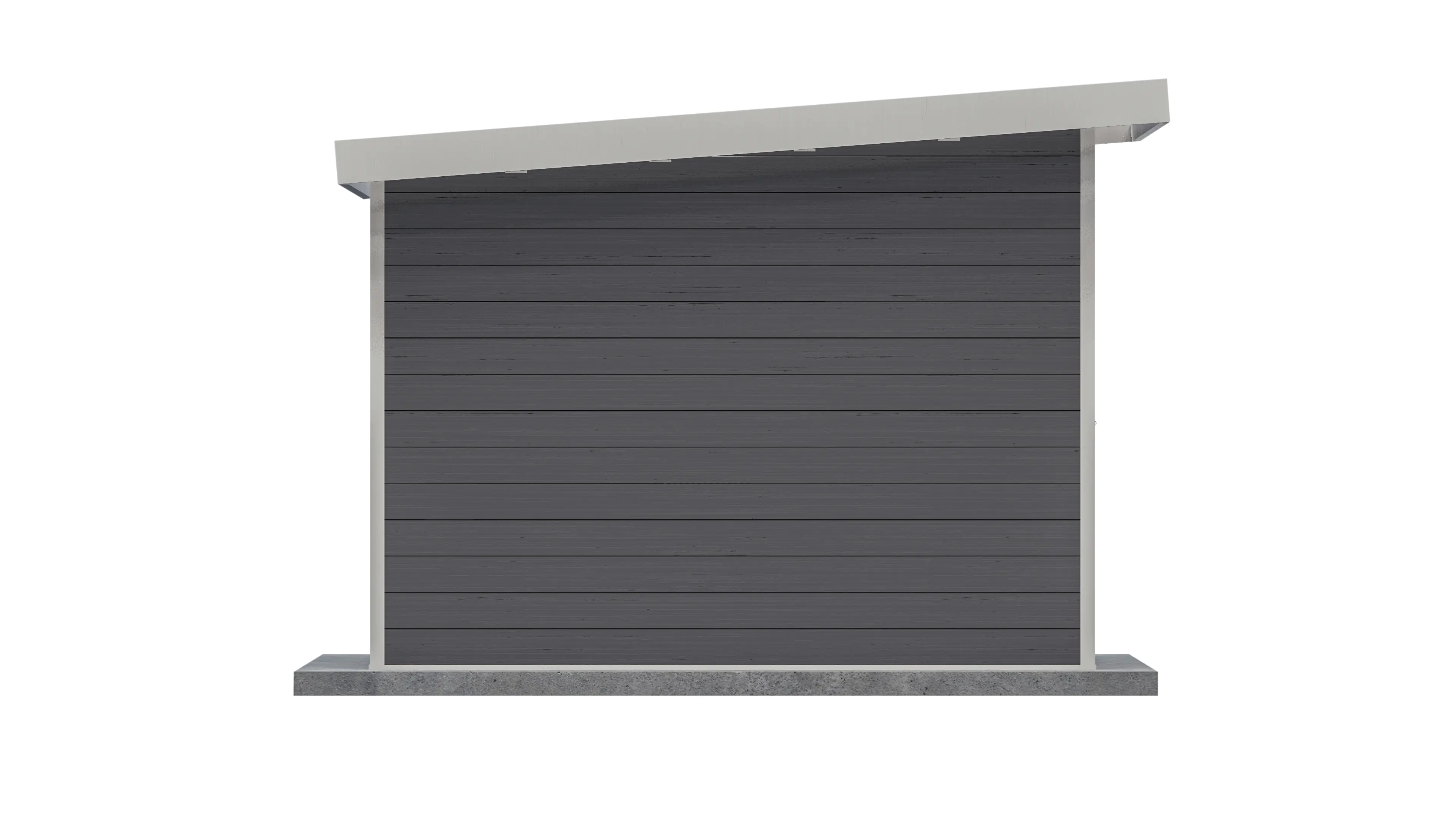 elephant WPC Gartenhaus 344 x 344 cm anthrazit