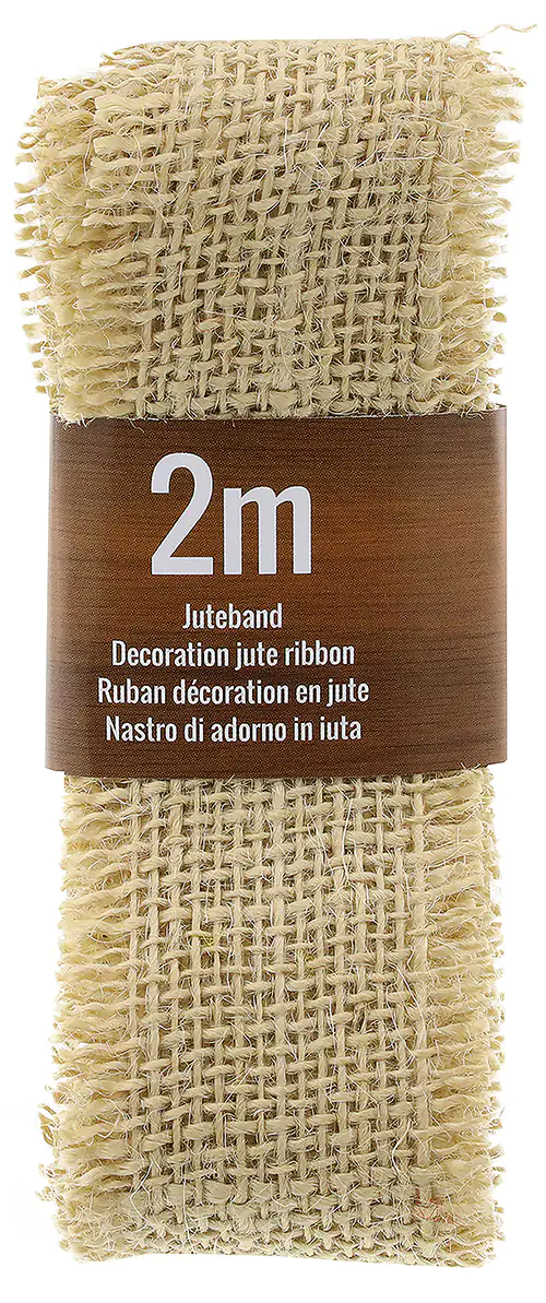 Jute Dekoband natur 2m x 6,5 cm