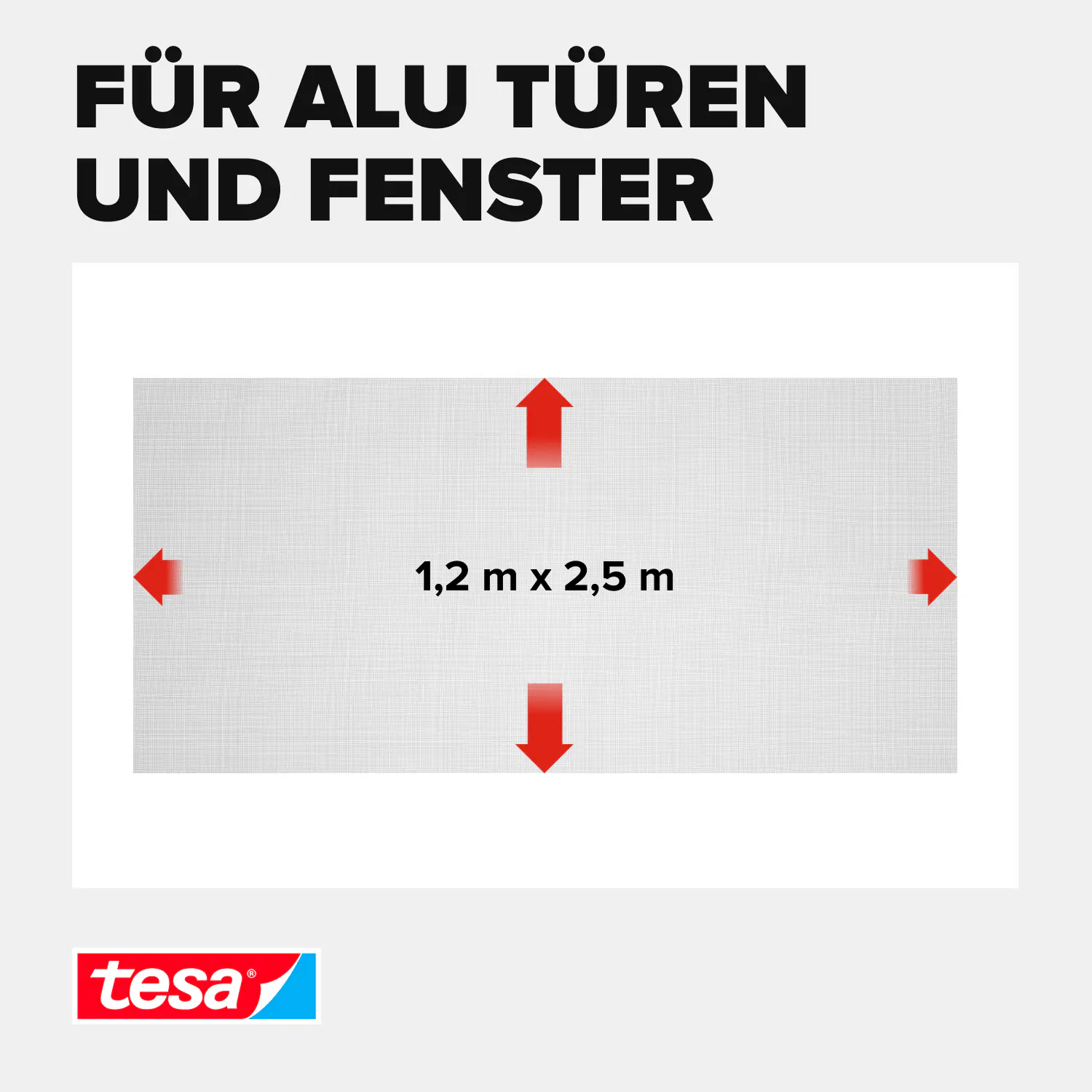 tesa Insektenschutz-Gitter Ersatzarolle anthrazit 120 x 250 cm