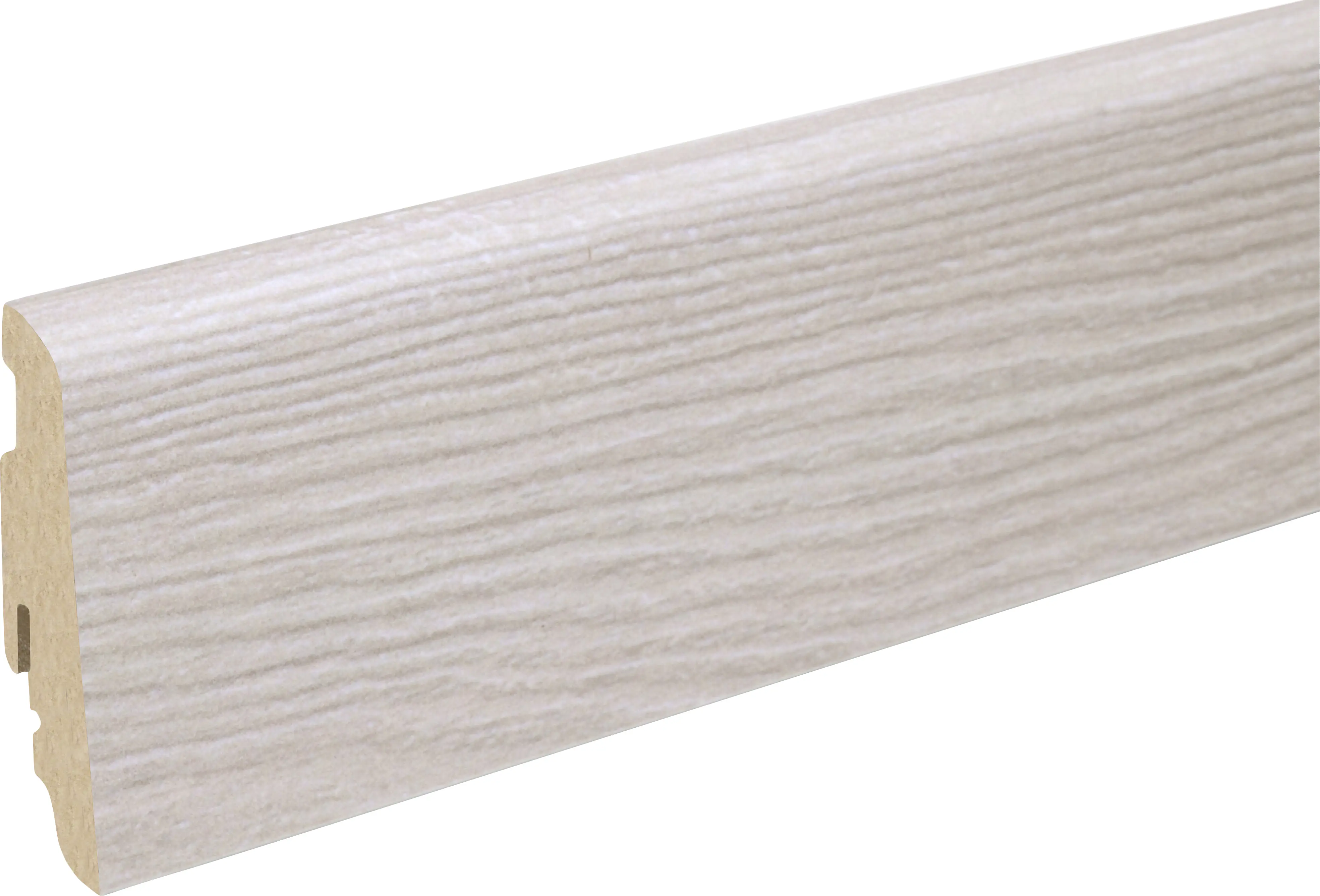 Neuhofer Fußleiste 240 cm 58 x 19 mm Pine whitewashed
