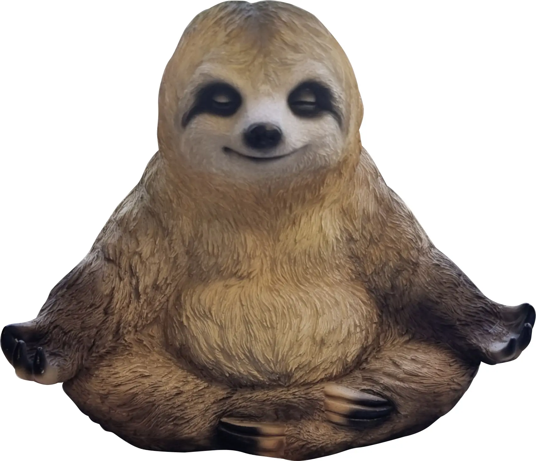 Dekofigur Faultier Yoga 25 cm bunt