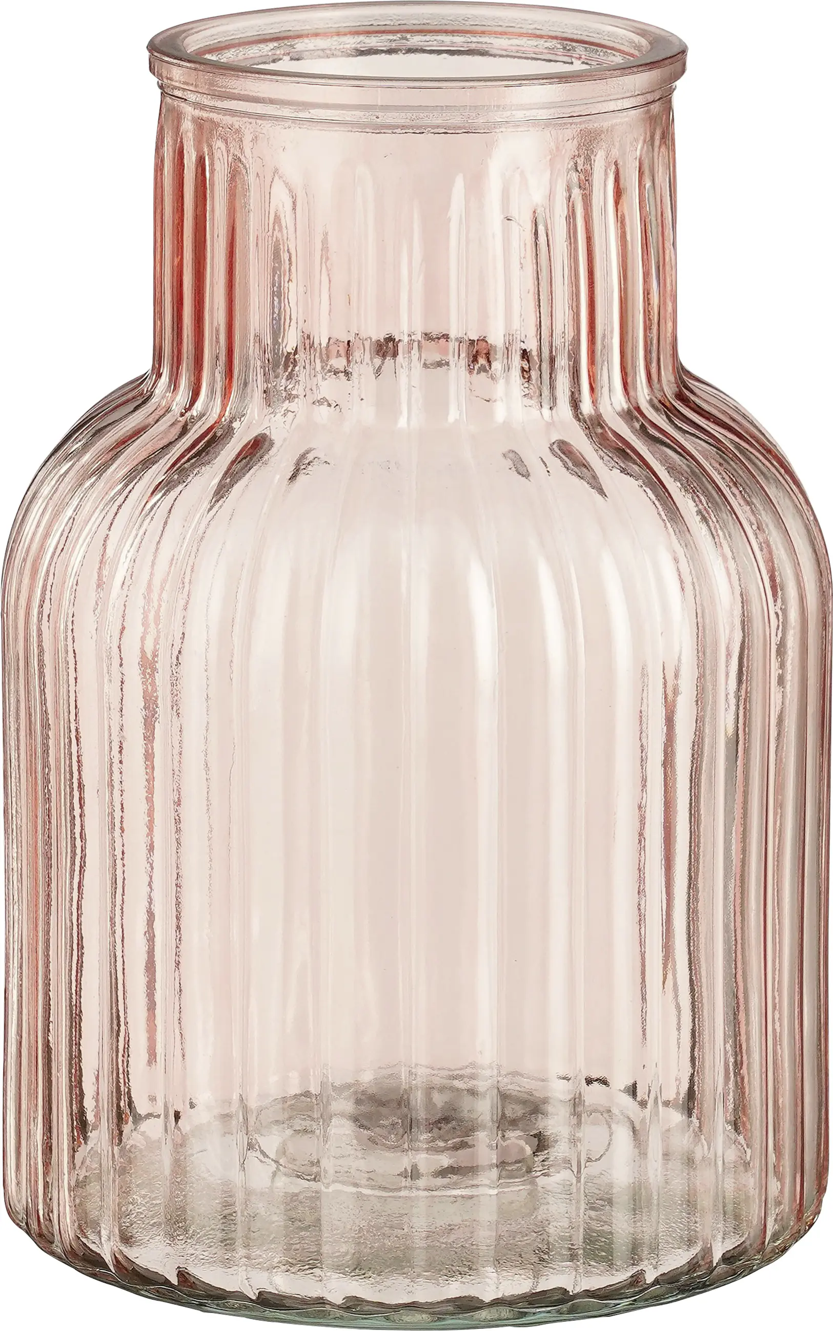 Mica Decorations Vase Glas Ambre rosa Ø 14 x 20 cm