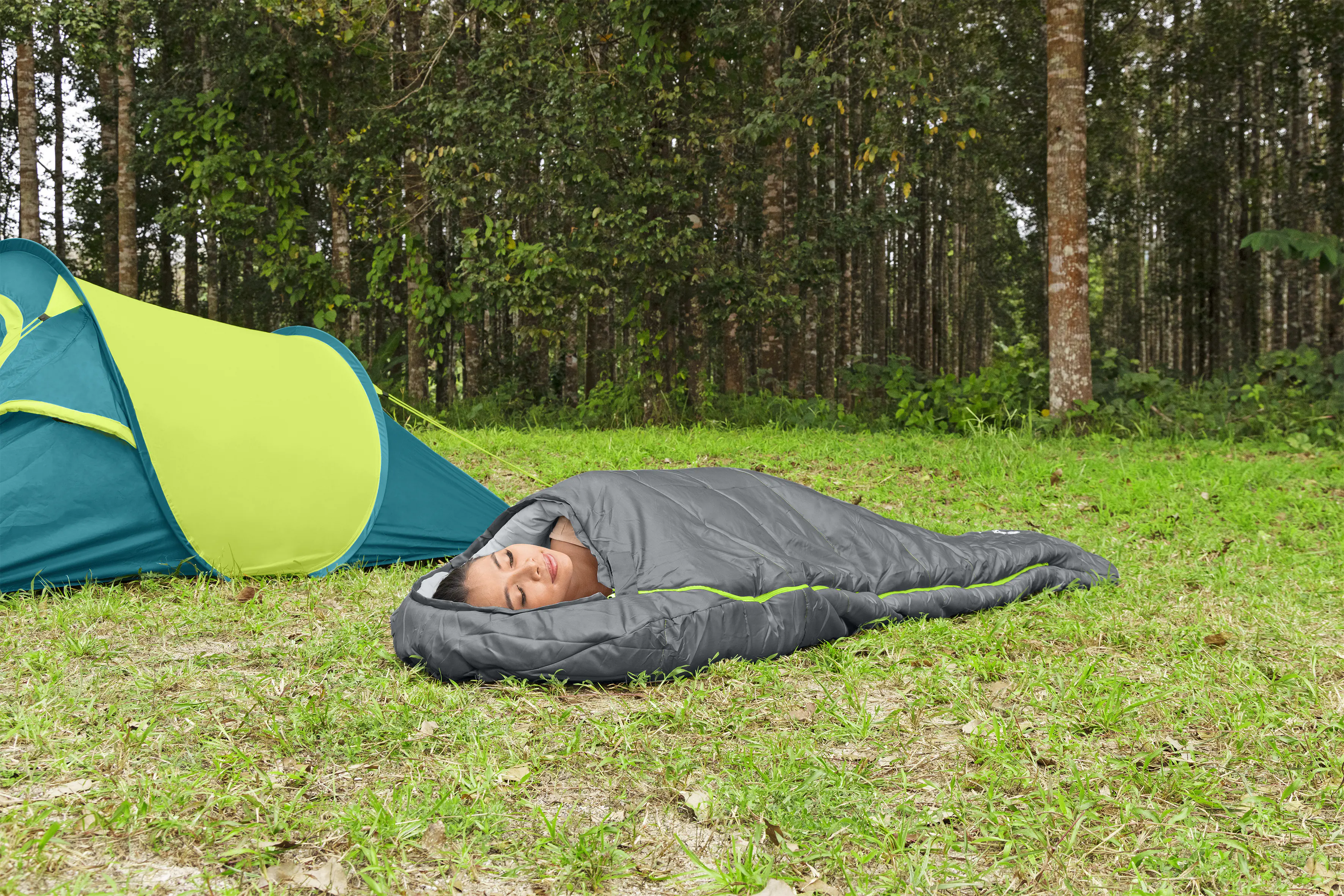 Bestway Mumienschlafsack Hiberhide 0 grau 230 x 80 x 55 cm