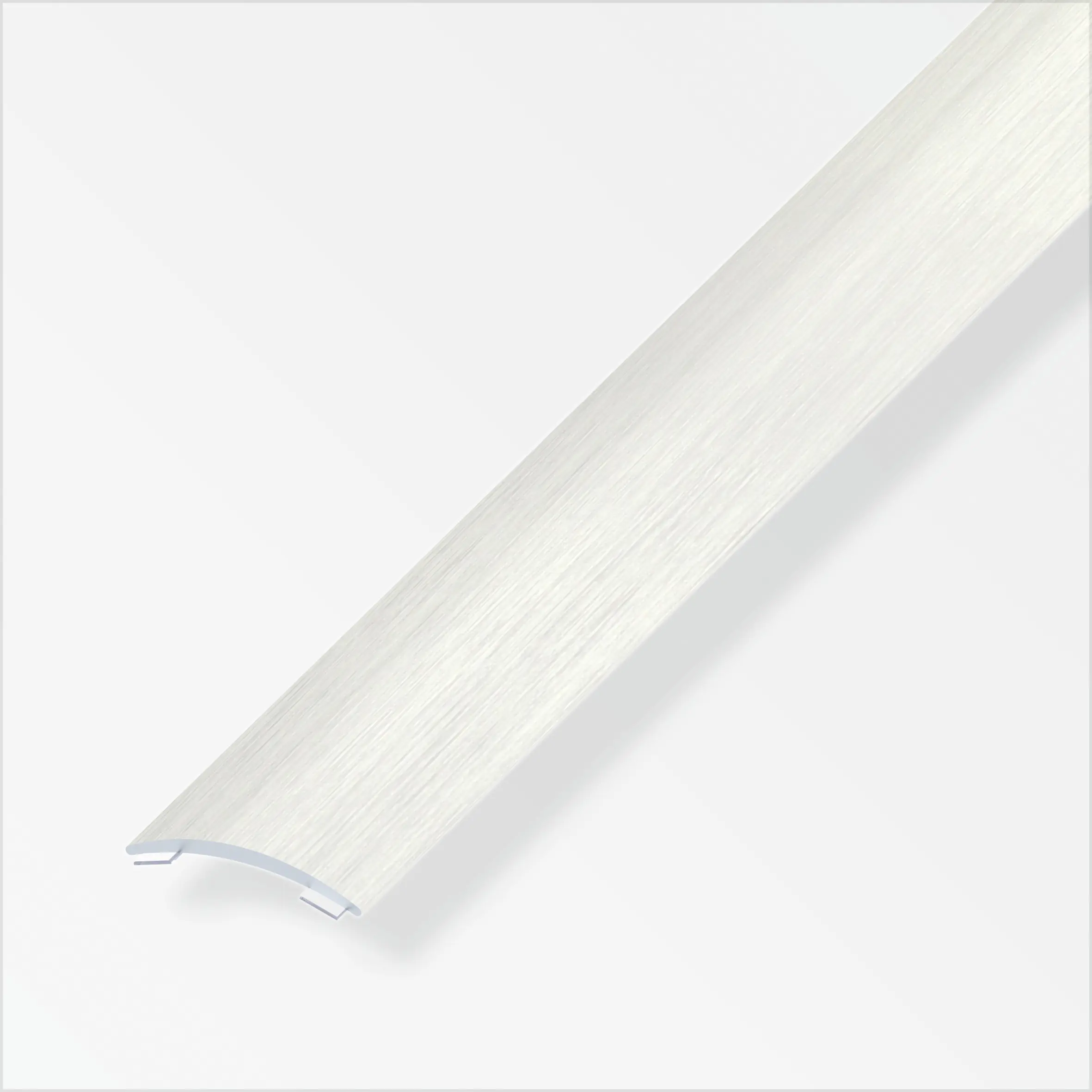 alfer Übergangsprofil 1 m, 20 x 2.5 mm Alu eloxiert Edelstahl Optik