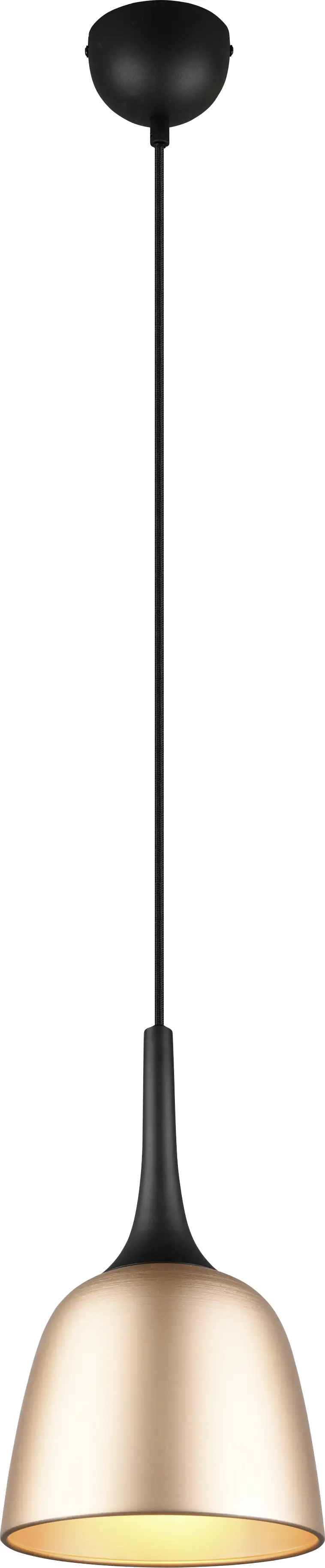 Trio Leuchten Pendelleuchte Chiron Ø 20cm messing, schwarz matt Trio Leuchten Pendelleuchte Chiron Ø 20cm messing, schwarz matt