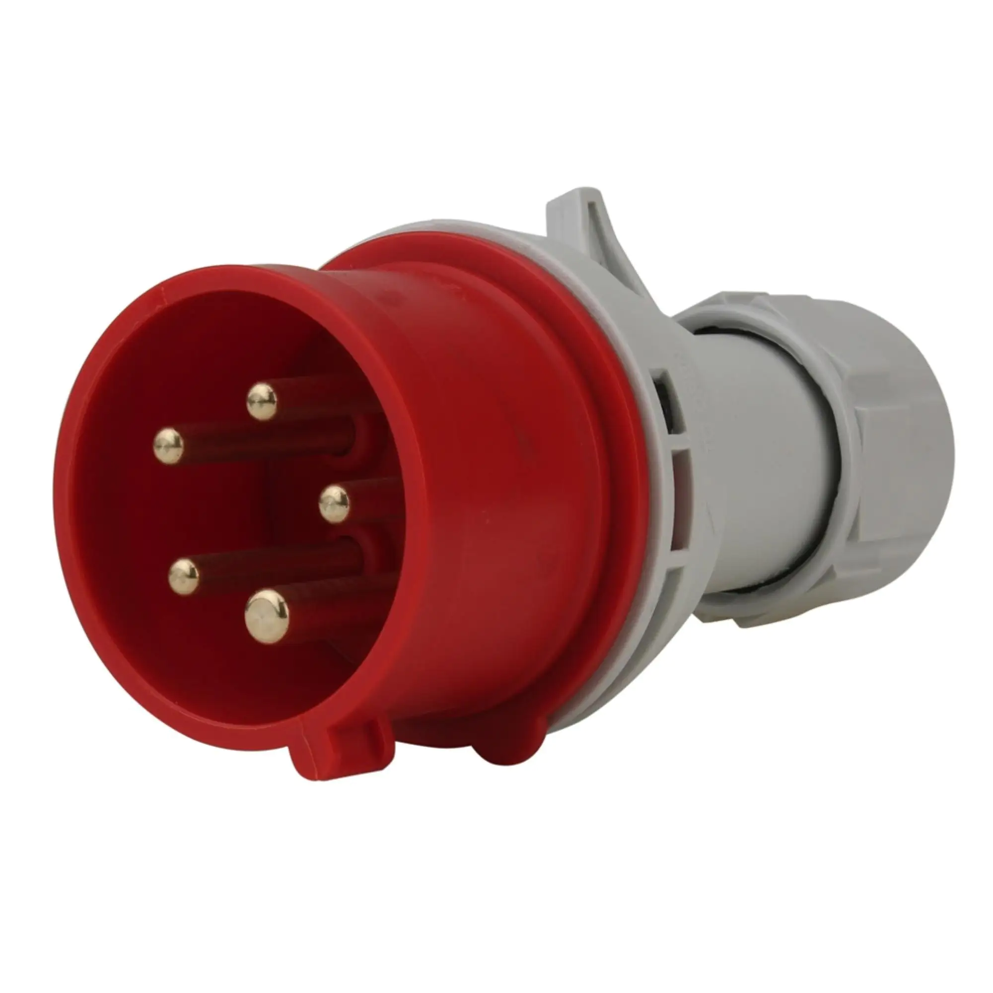 PCE 54015530: CEE-Stecker mit Schalter, 5-p, 400V, 16A, rot bei reichelt  elektronik