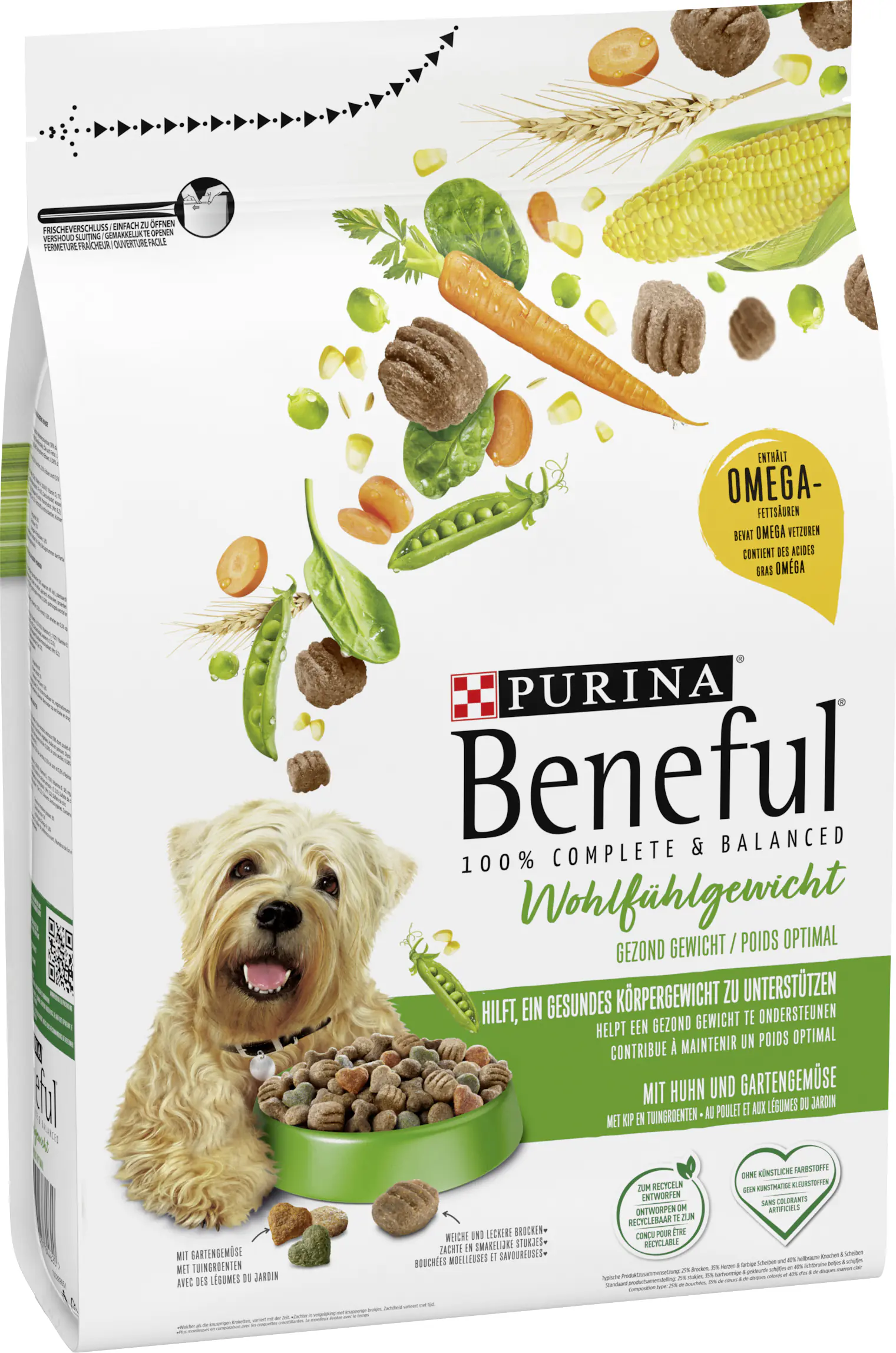 Beneful Hundefutter Wohlfühlgewicht mit Huhn und Gartengemüse 2,8 kg