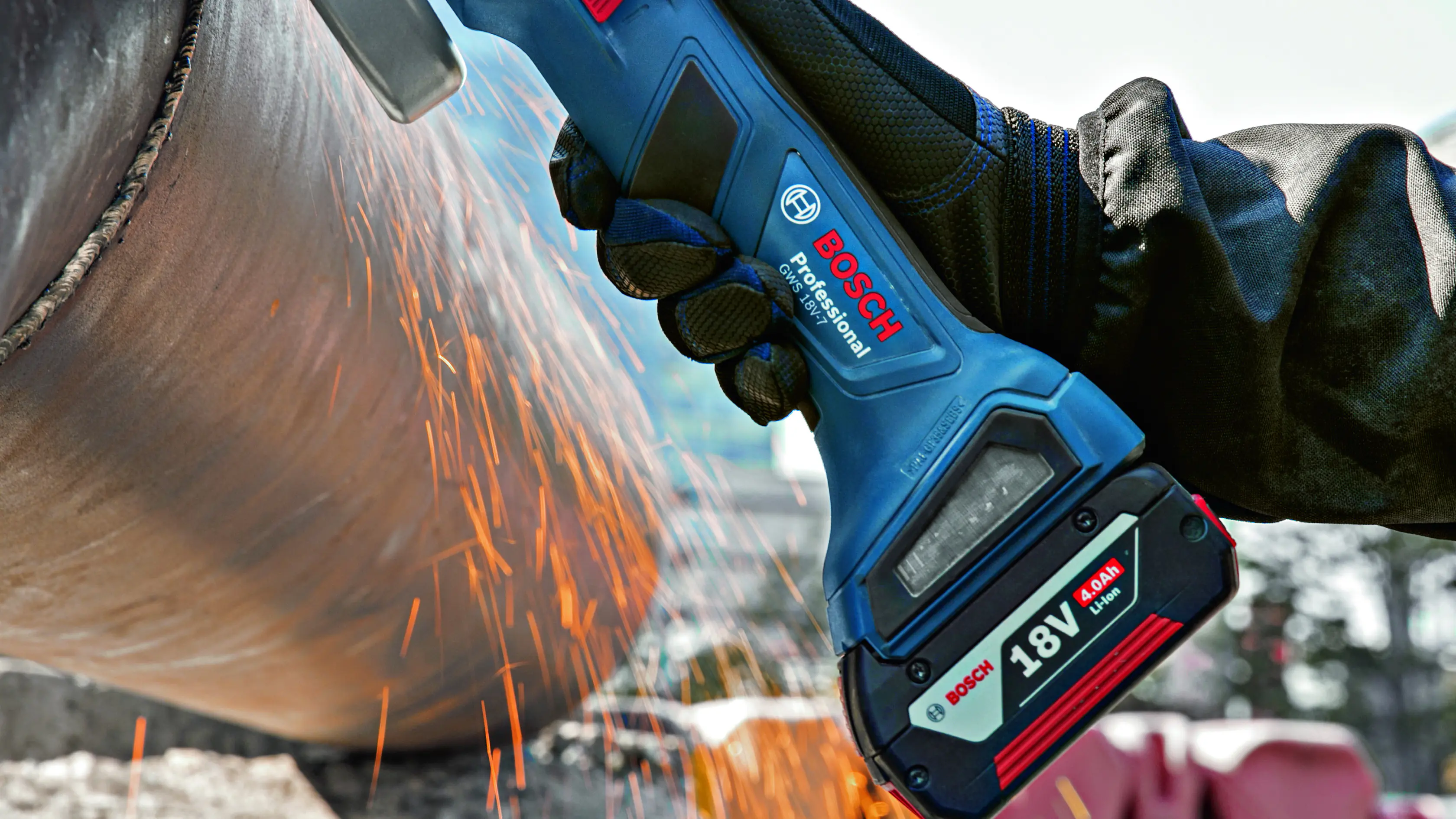 Bosch Professional Akku-Winkelschleifer GWS 18V-7 125 mm Solo Bosch Professional Akku-Winkelschleifer GWS 18V-7 125 mm Solo