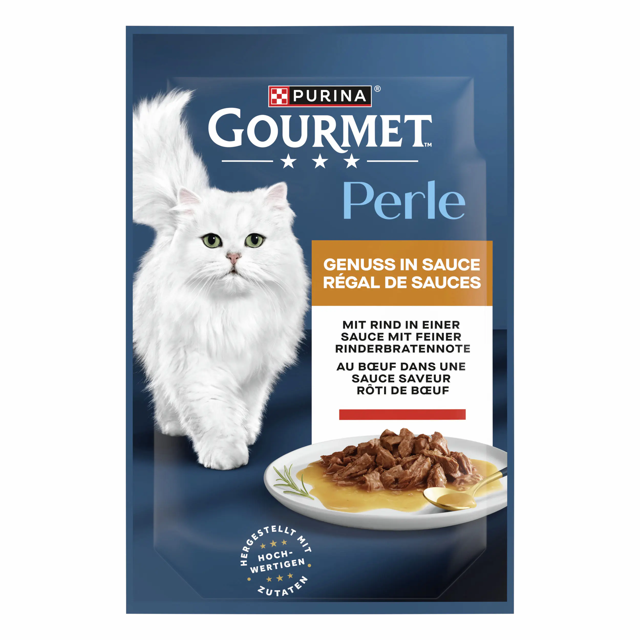 Gourmet Perle Genuss in Sauce mit Rind 85 g