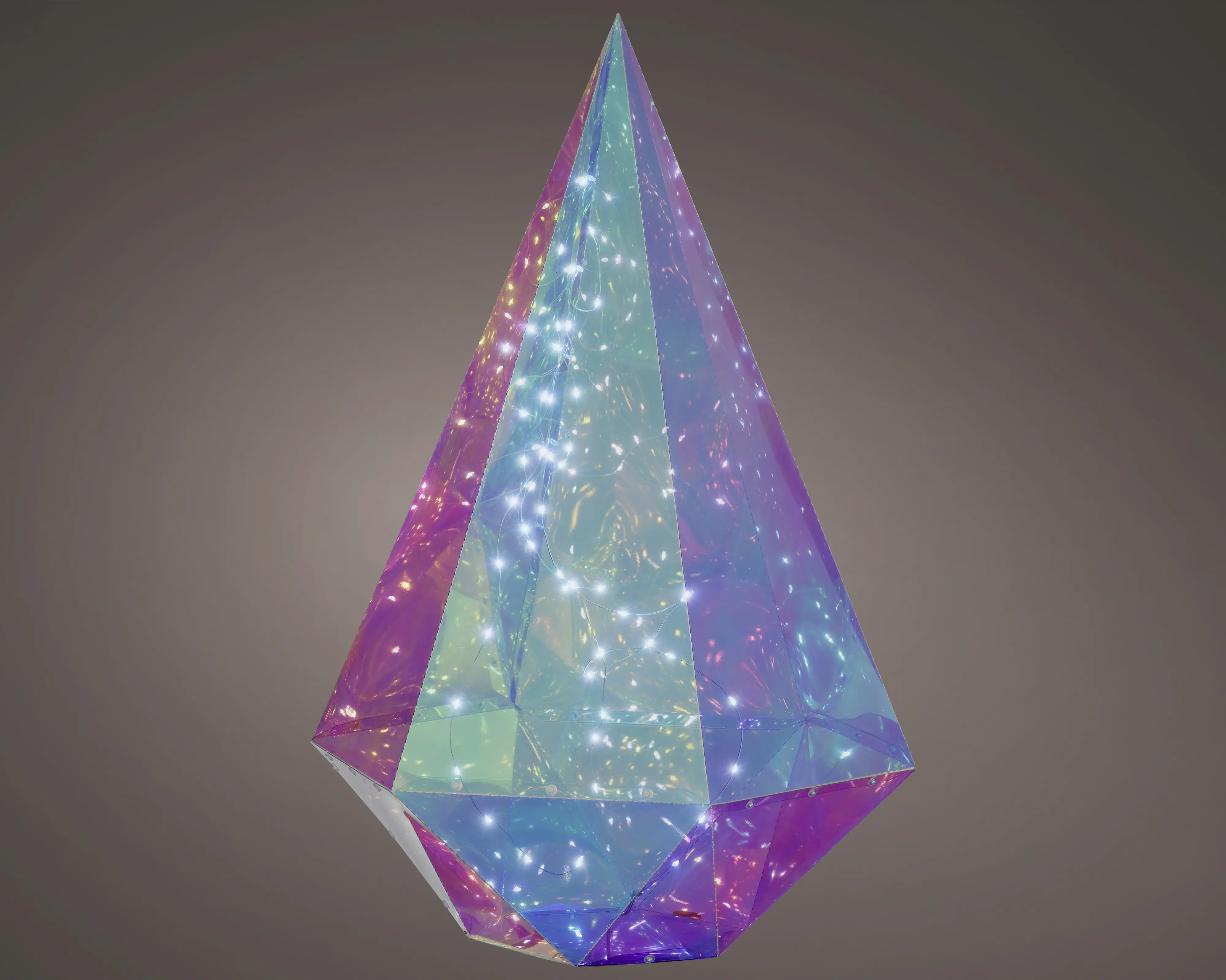 Lumineo Mikro LED Diamant 43 x 43 x 54 cm kaltweiß für Innen 50 LED