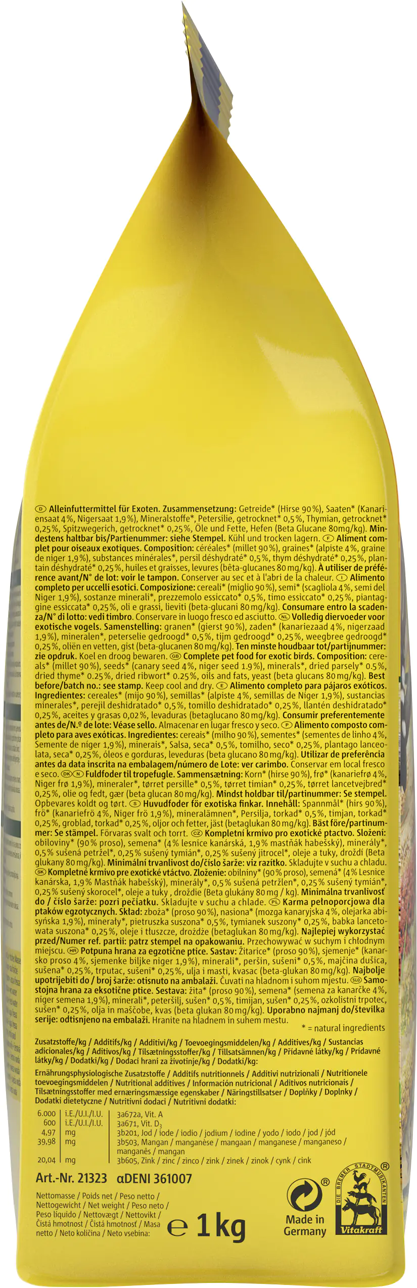 Vitakraft Premium Menü 1 kg Vitakraft Premium Menü 1 kg