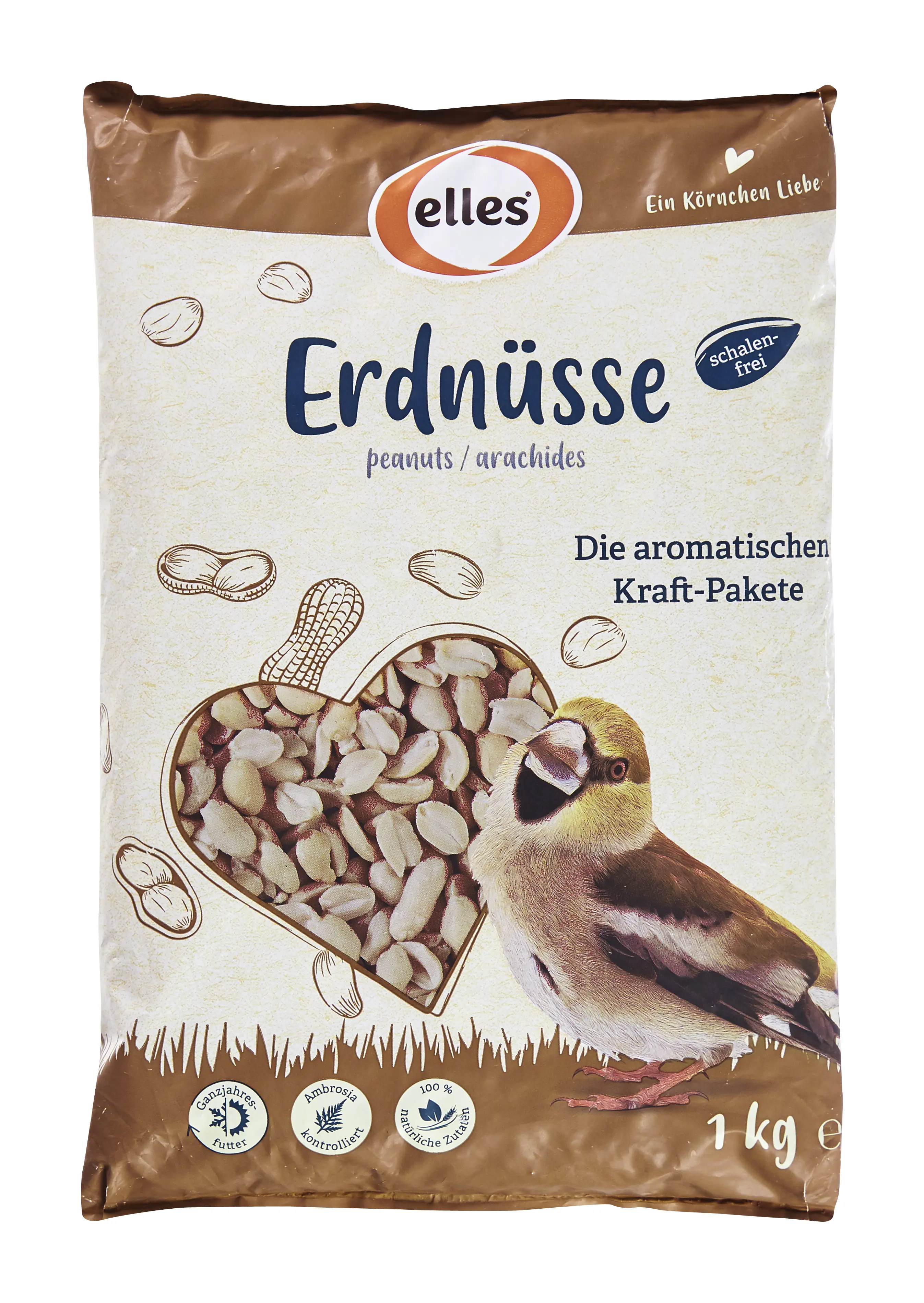 Elles Wildvogelfutter Erdnusskerne 1 kg