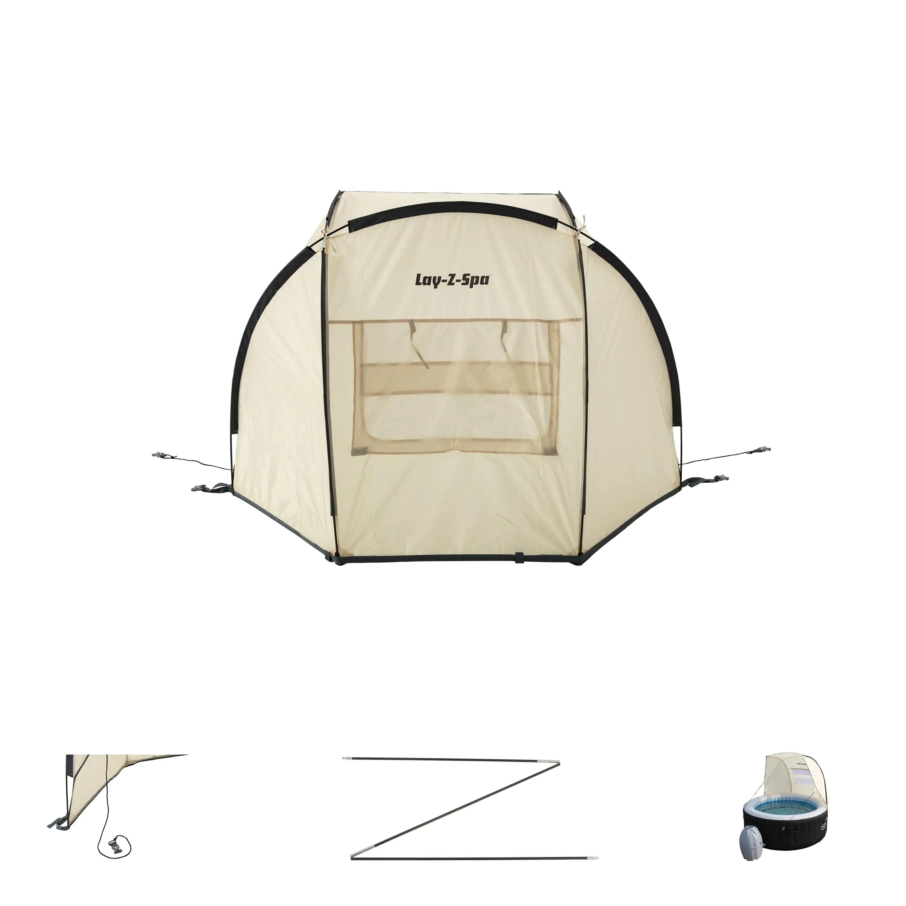 6942138923421_2 Bestway Lay-Z-Spa Sonnenschutzdach Maße: 183 x 94 x 109 cm