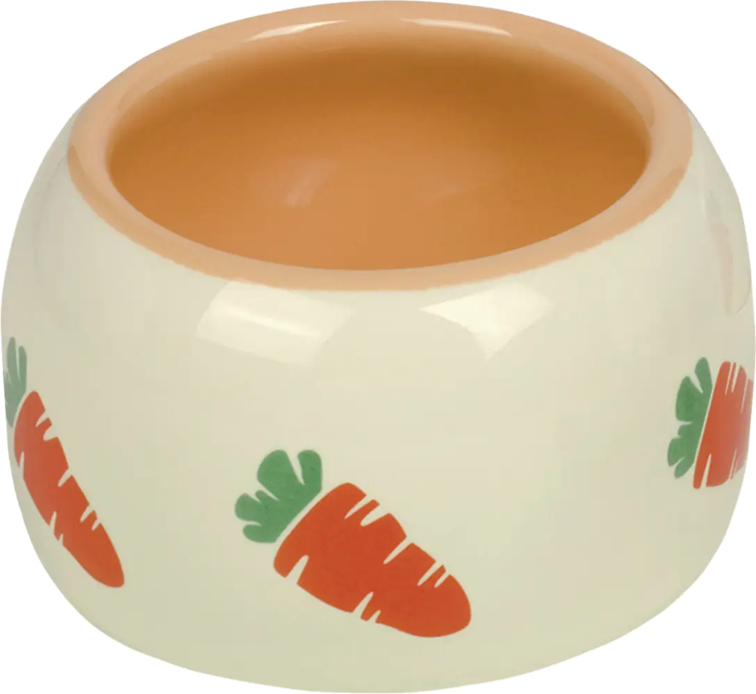 Nobby Keramik Futtertrog CARROT beige orange Ø 14,5 500 ml Größe L