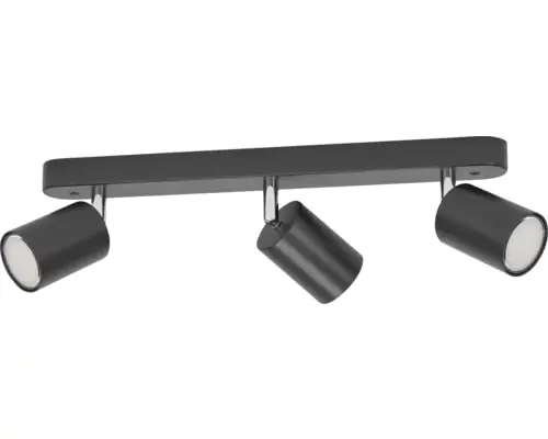 Eglo Connect 3er Spot Adfira-Z schwarz chrom 40 x 9 x 5,5 cm GU10 Eglo Connect 3er Spot Adfira-Z schwarz chrom 40 x 9 x 5,5 cm GU10