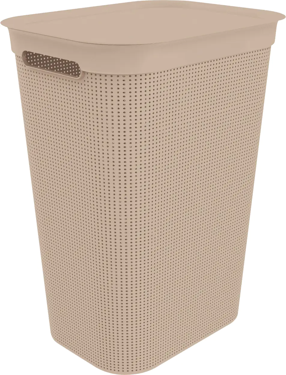 Rotho Wäschesammler Brisen, 50 l meadow rose