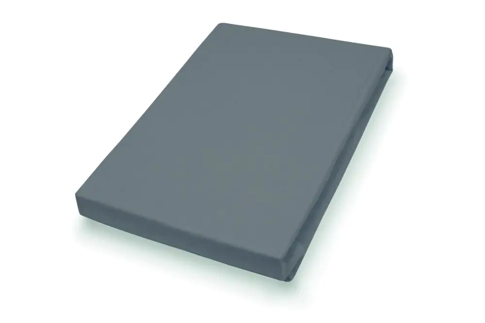Vario Jersey-Spannbetttuch anthrazit, 100 x 200 cm Vario Jersey-Spannbetttuch anthrazit, 100 x 200 cm
