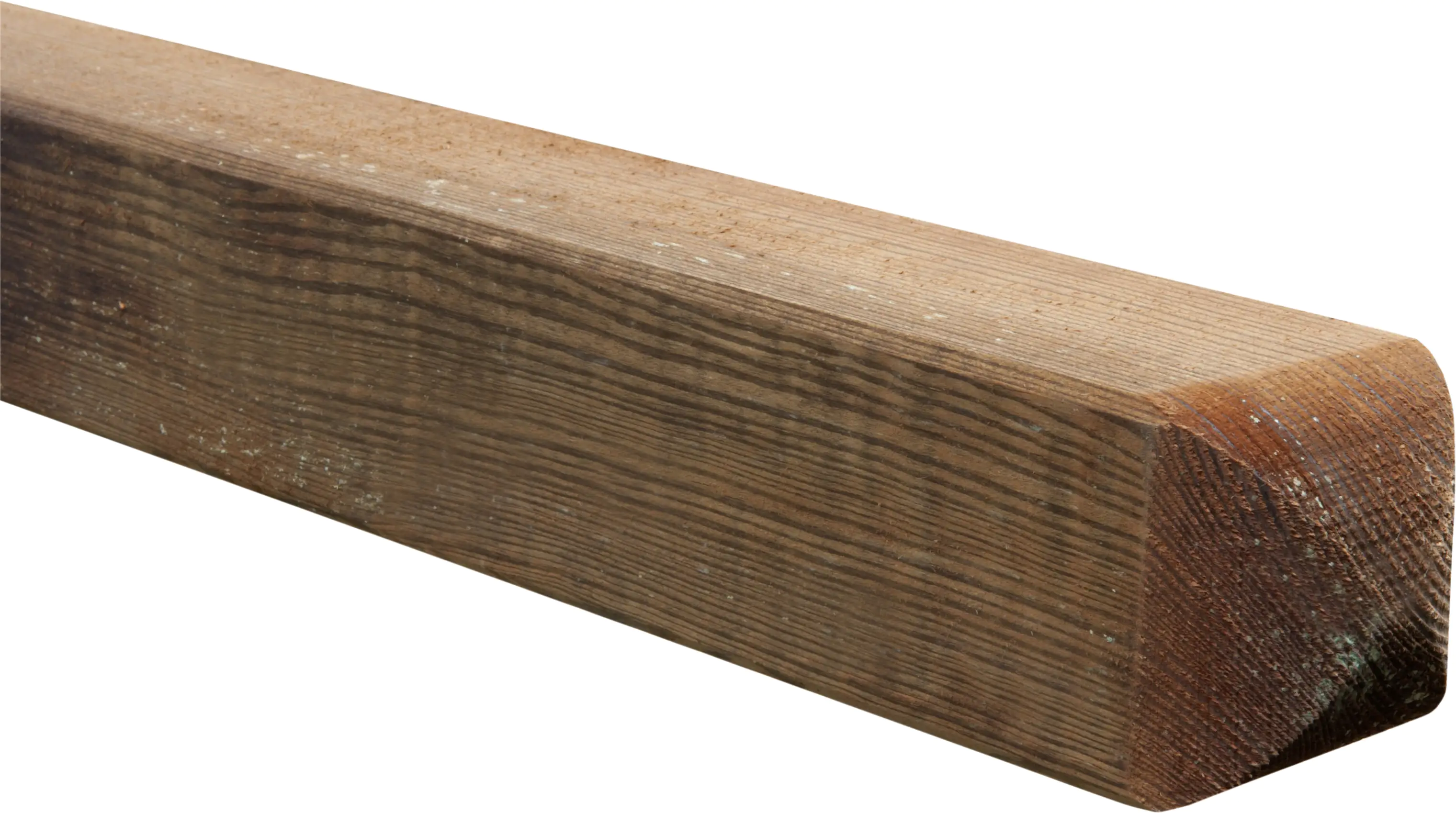 Rundkopfpfosten 190 cm, 90 x 90 mm, kesseldruckimprägniert, braun