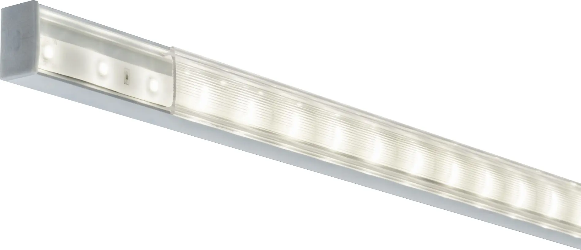 Paulmann LED-Profil für LED-Streifen Square 2 m weißem Diffusor alu eloxiert