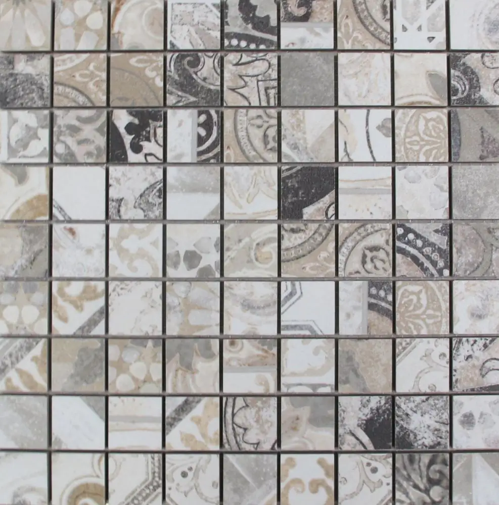 Mosaikfliese Ghirigori 31 x 31 cm beige-weiß Steinmaß: ca. 3,3 x 3,3 cm Mosaikfliese Ghirigori 31 x 31 cm beige-weiß Steinmaß: ca. 3,3 x 3,3 cm