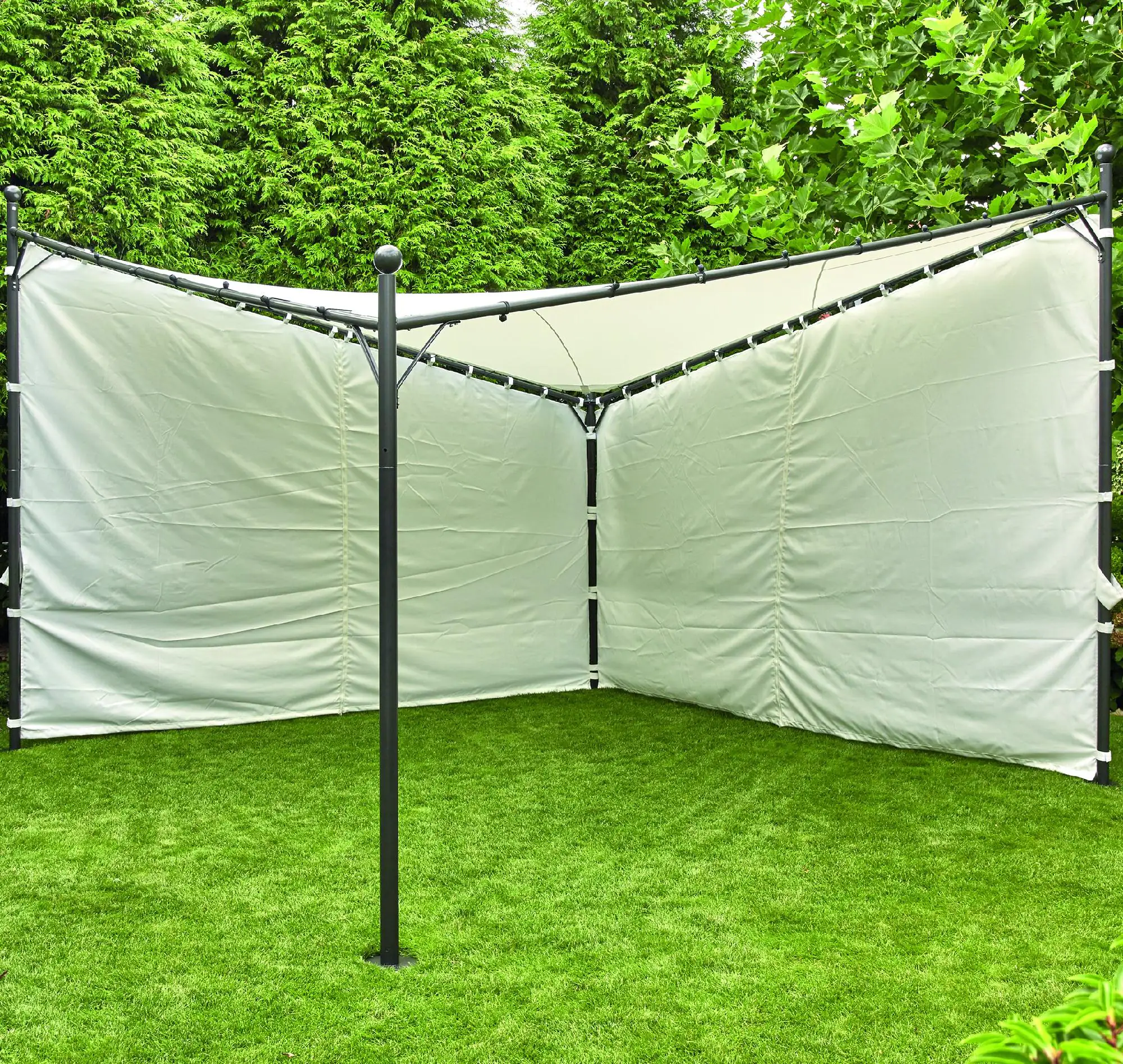 Siena Garden Seitenteile zu Pavillon Berlino 4 x 4 m weiß, 2 er Set Siena Garden Seitenteile zu Pavillon Berlino 4 x 4 m weiß, 2 er Set