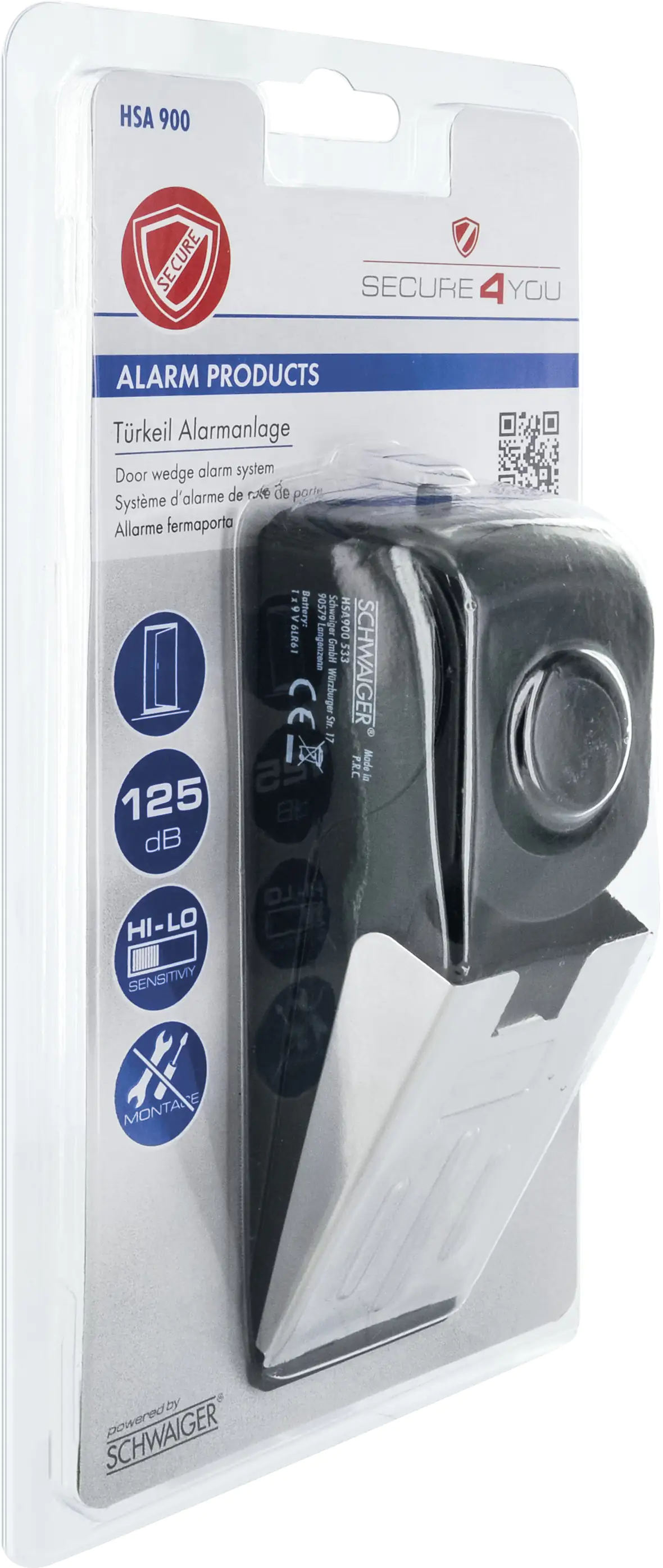 Schwaiger Türkeil-Alarm schwarz/silber