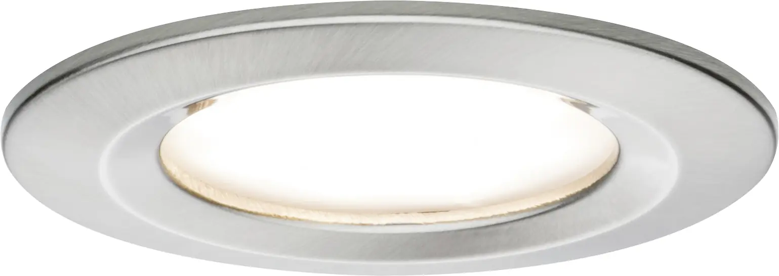 Paulmann LED Einbauleuchte Coin Slim IP44 rund 6,8 W Eisen 3er-Set dimmbar