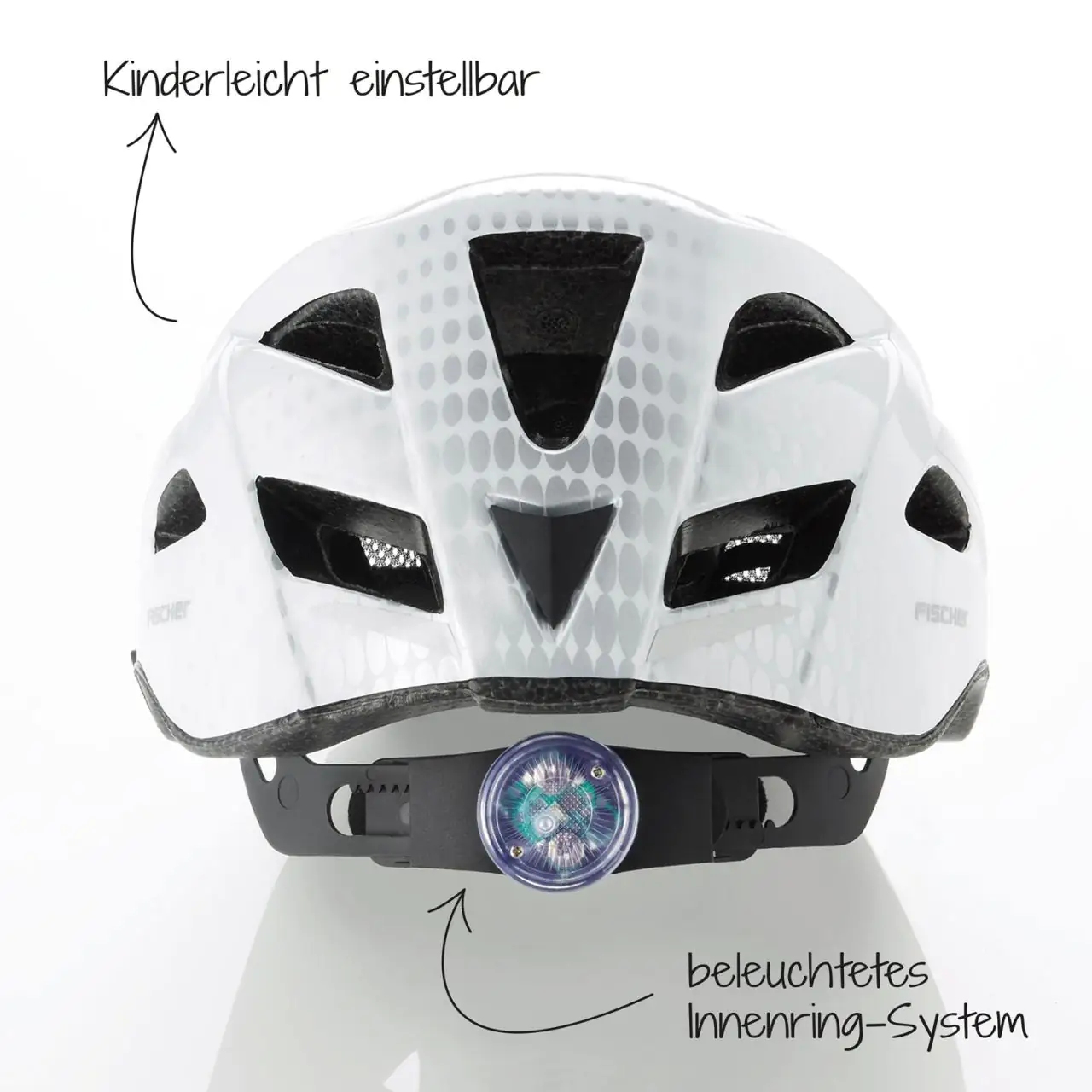 4008153867200_3 Fischer Fahrradhelm Urban Lano S/M weiß