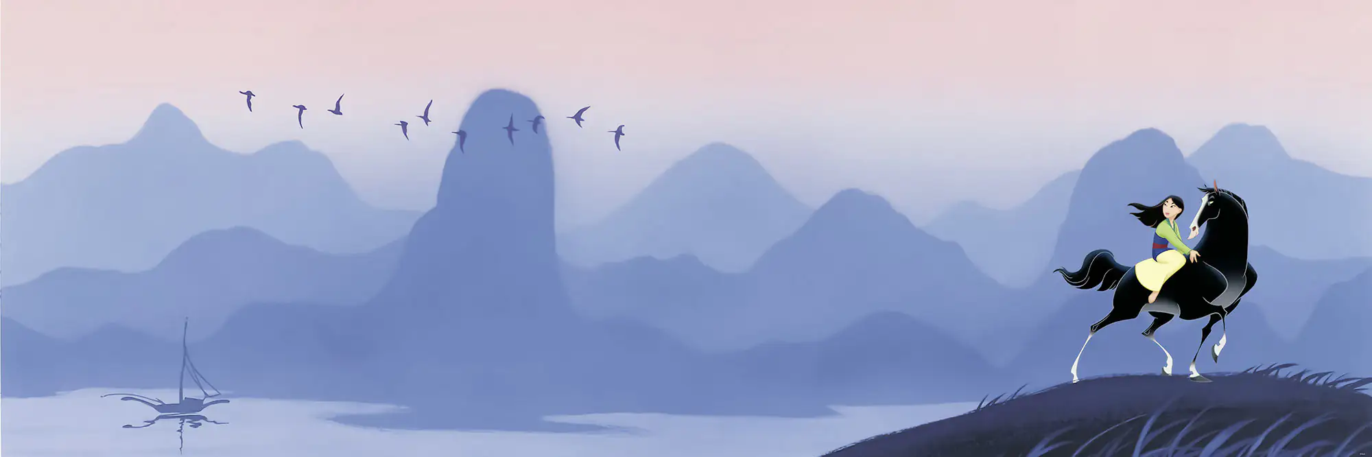 Komar Vlies Fototapete Mulan Hills 300 x 100 cm 