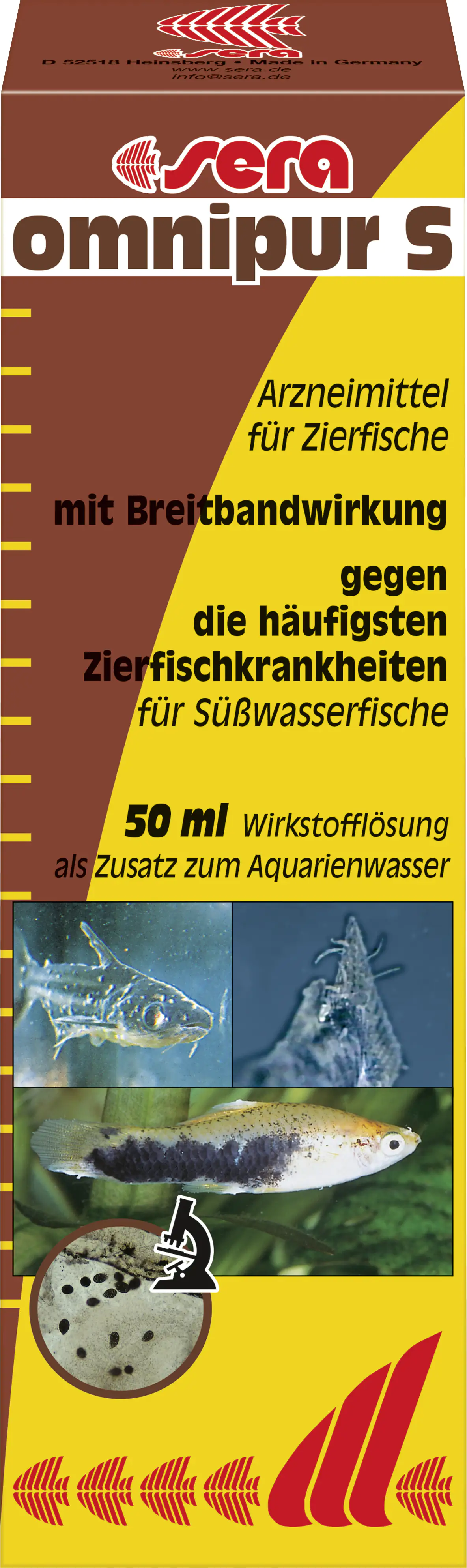 Sera Arzneimittel für Zierfische omnipur A 50 ml