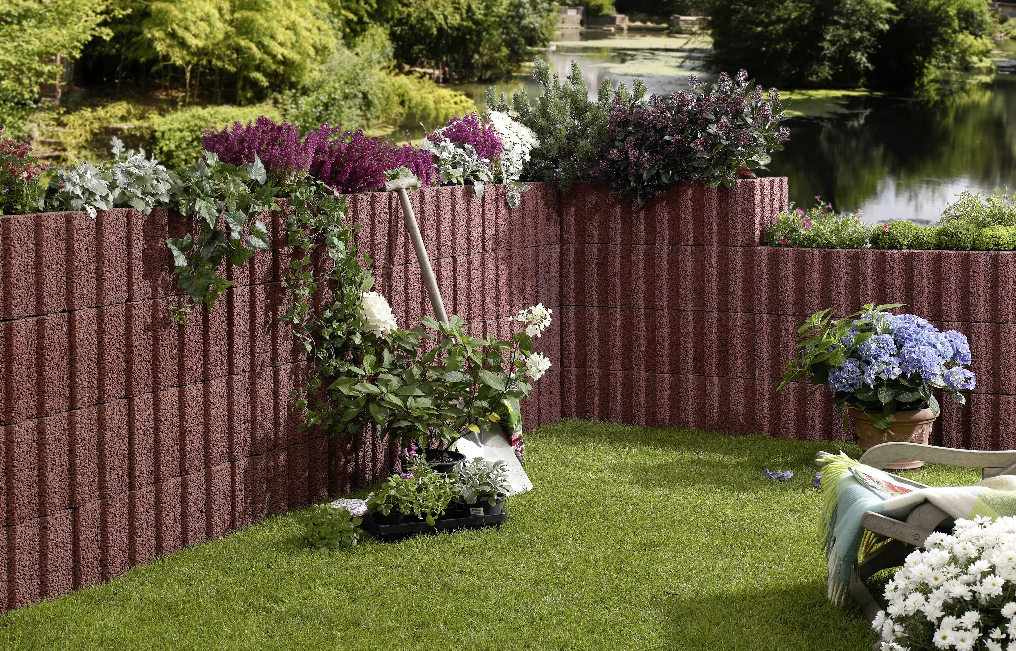 4024991589180 Kann Pflanzstein Gala Flair 60 x 40 x 25 cm braun