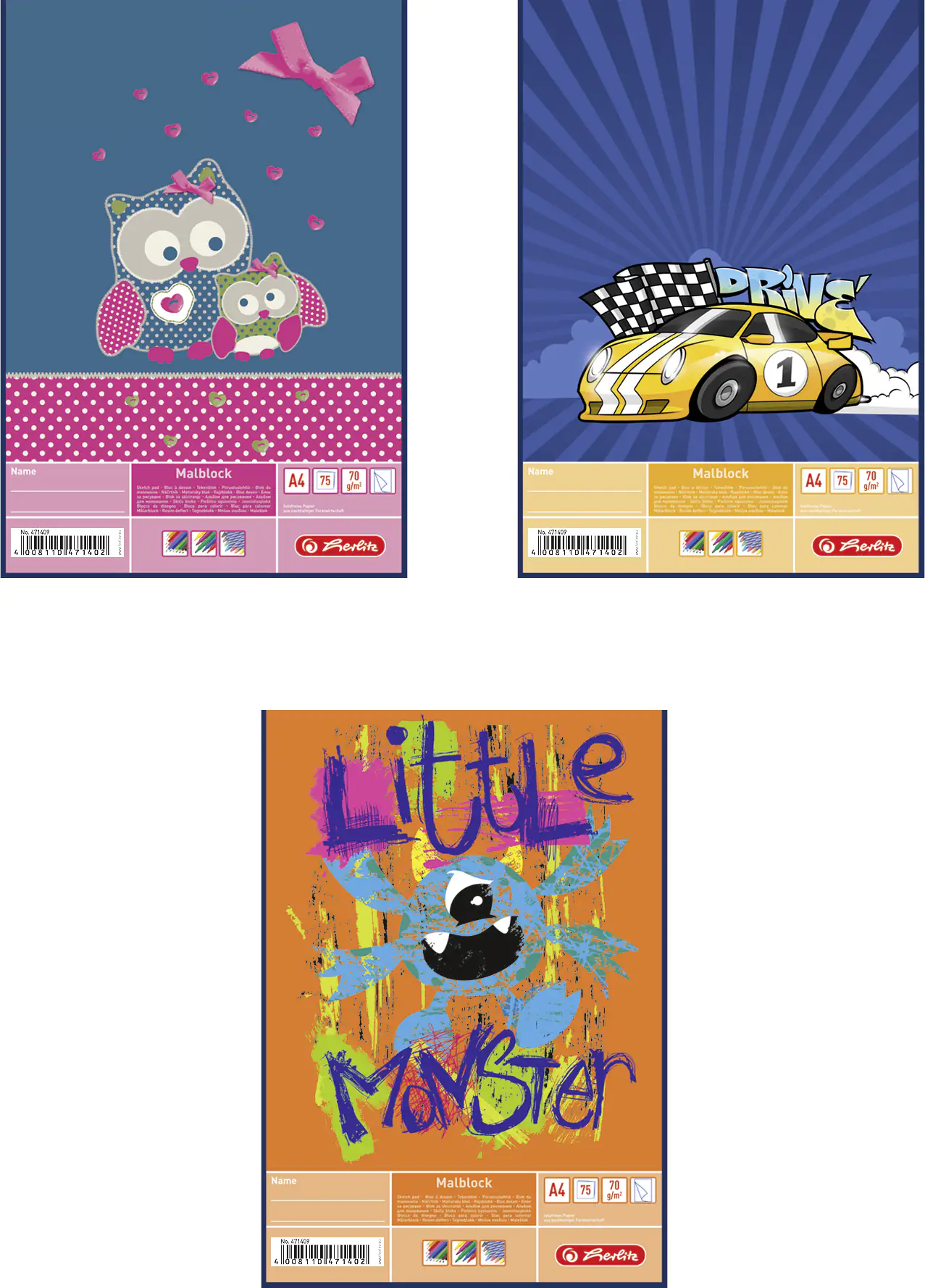 herlitz Malblock A4 75 Blatt 