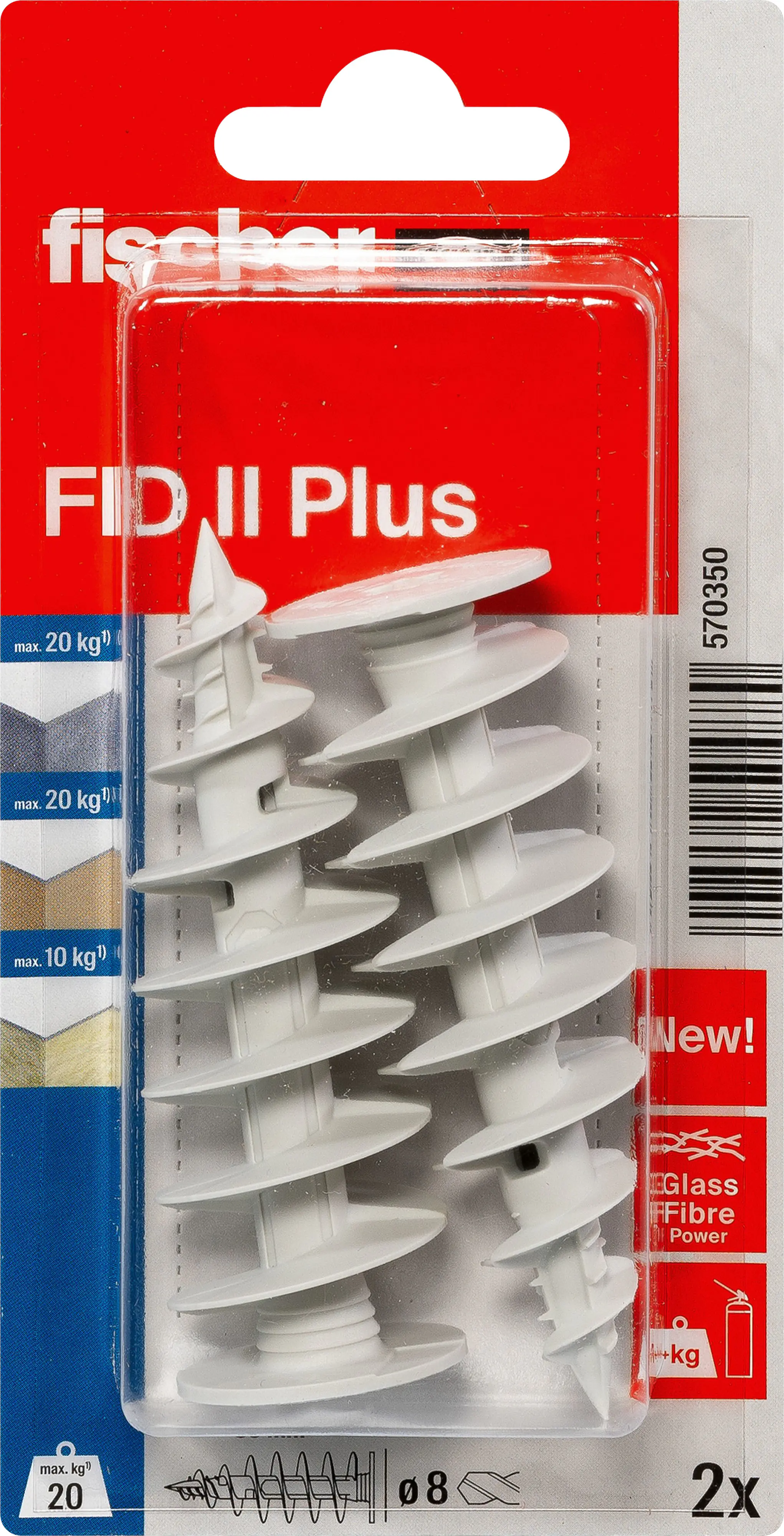 Fischer Dämmstoffdübel FID II Plus 8.0 x 40 mm - 2 Stück