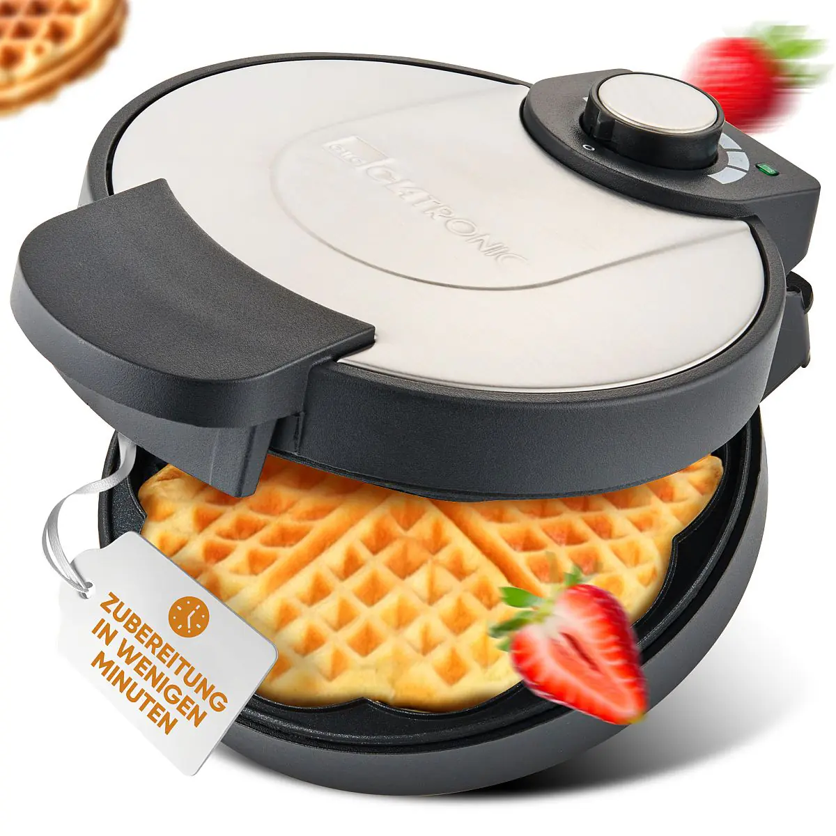 Clatronic Waffelautomat WA 3492 Herzwaffeln Ø18 cm 1000 W