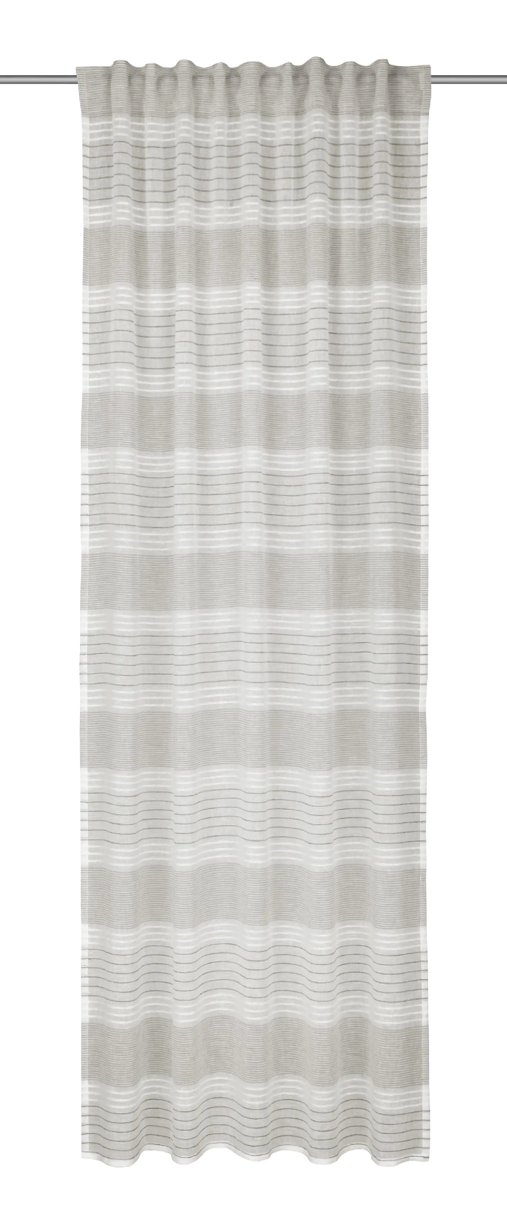 Neusser Collection Verdunklungsschal mit Gardinenband silber 135x245 cm