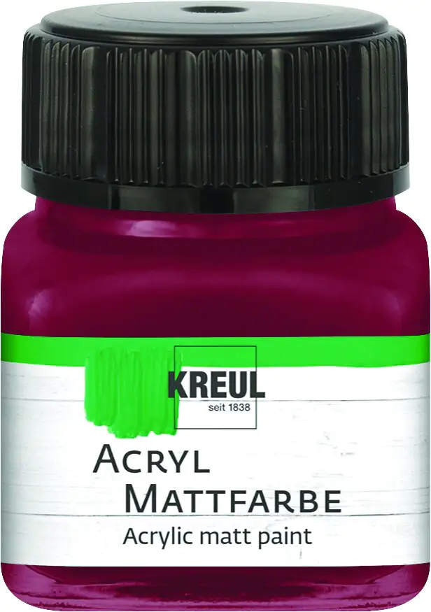 Kreul Acryl Mattfarbe weinrot 20 ml