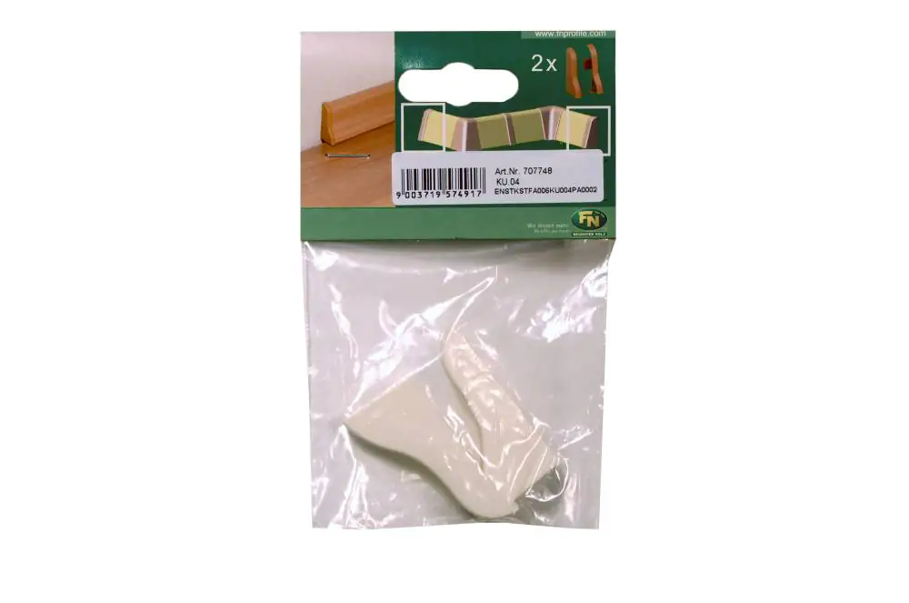 Endstück für Kunststoffleiste ku.04 weiß