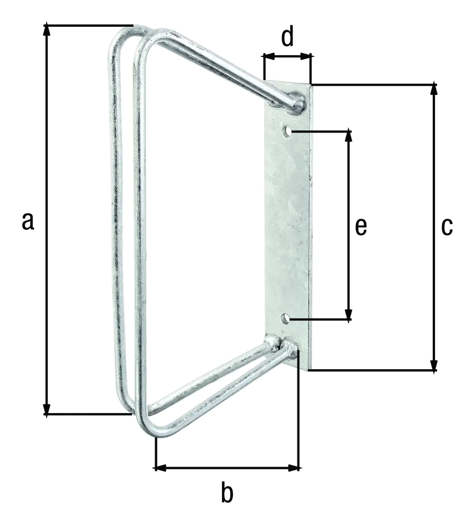 Alberts Einzel-Fahrradhalter 45Grad 17cm für Reifenbreite 20 bis 42 mm