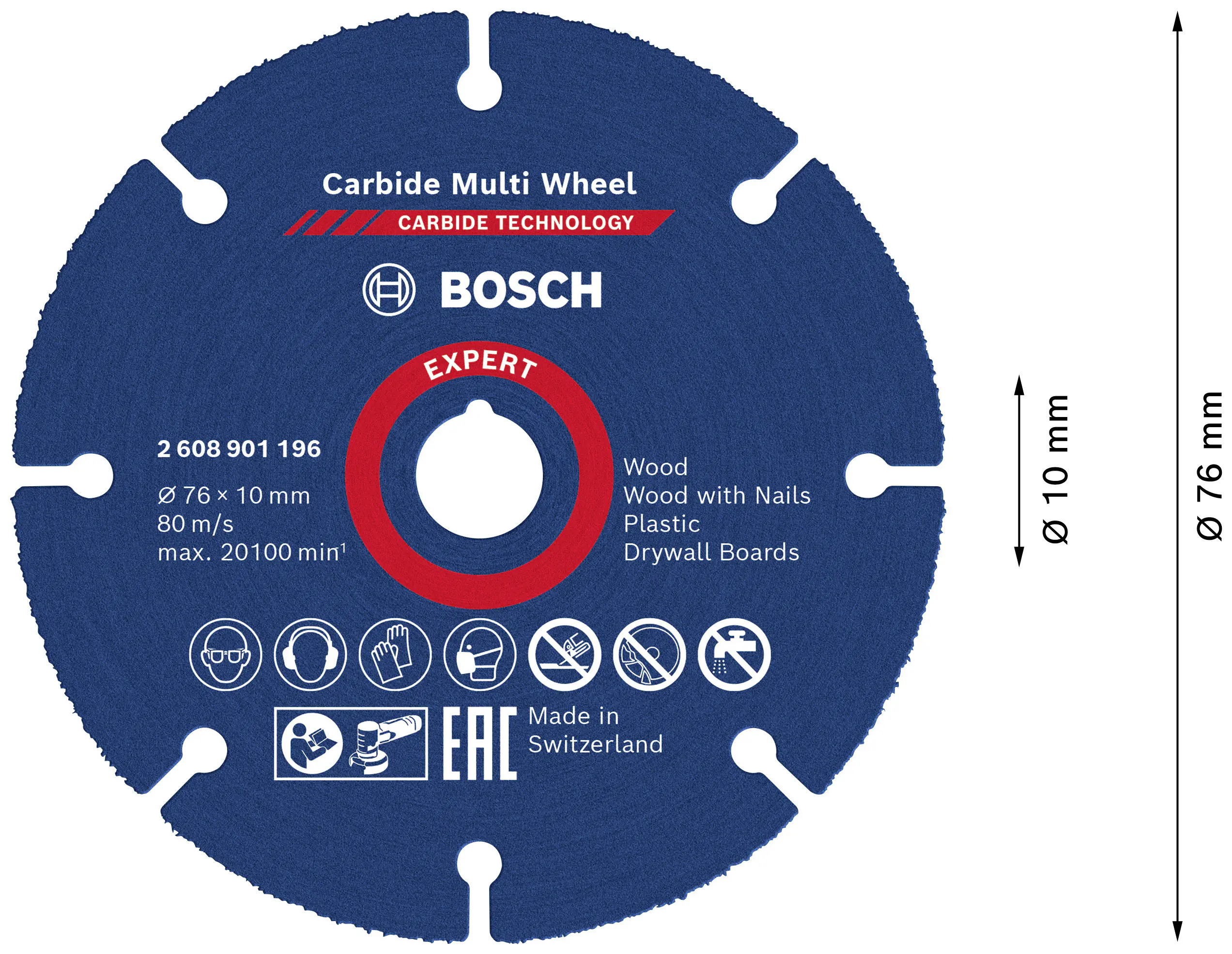 Bosch Expert Trennscheibe Multiwheel Ø 76 mm Bohrung 10 mm Bosch Expert Trennscheibe Multiwheel Ø 76 mm Bohrung 10 mm
