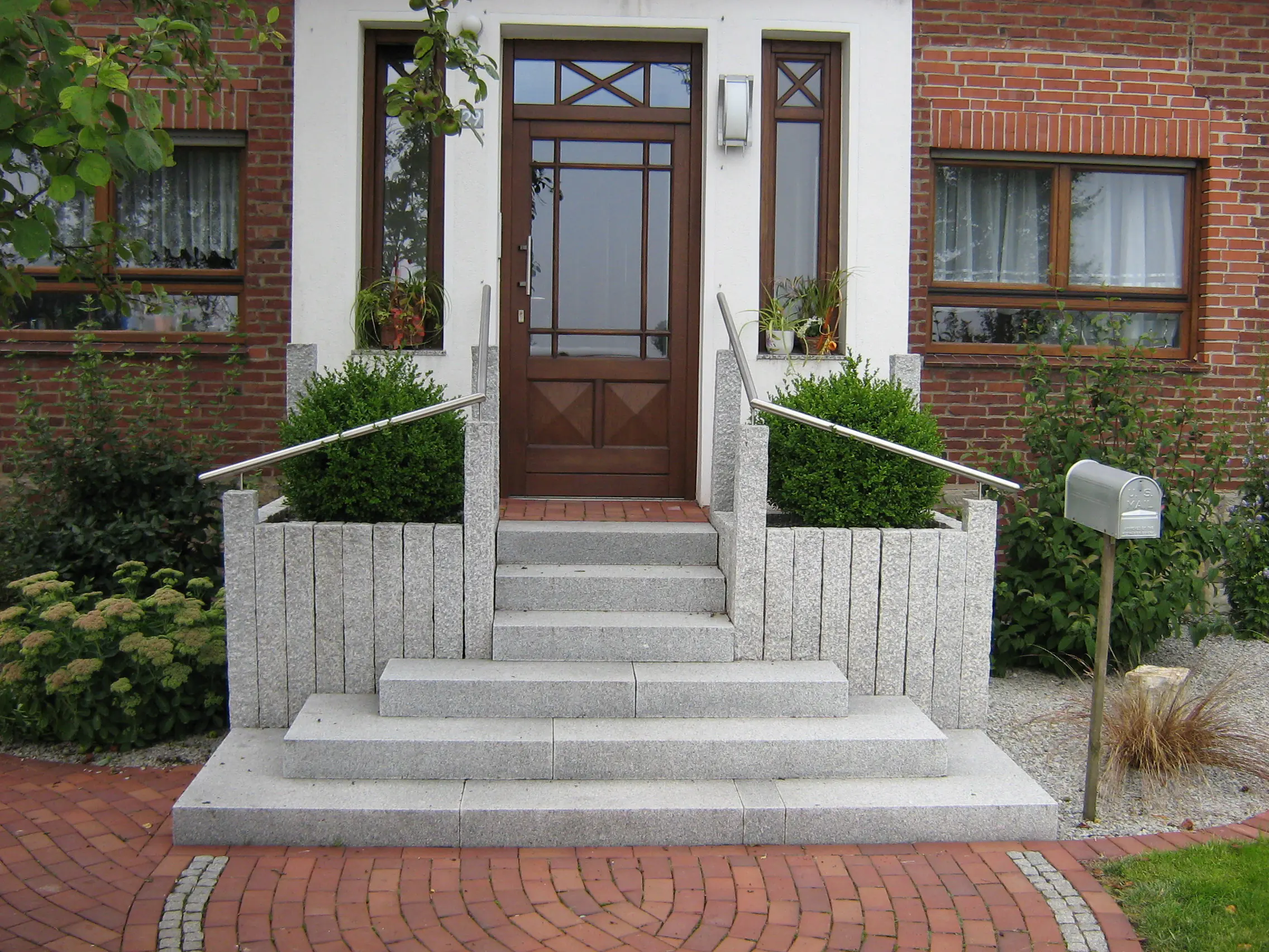 Palisade Granit 10 x 10 x 70 cm hellgrau