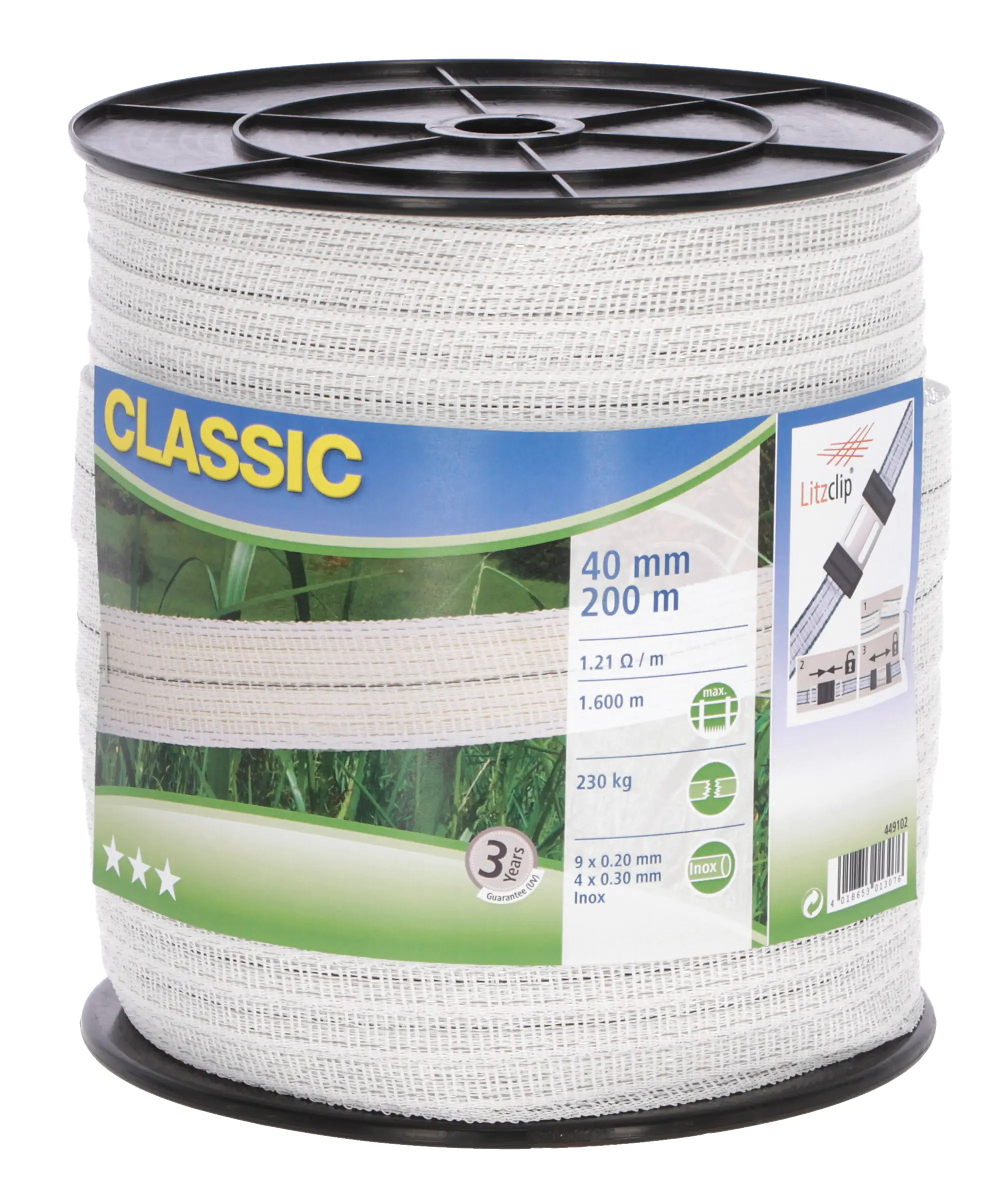 Kerbl Weidezaunseil 40 mm 200 m Classic