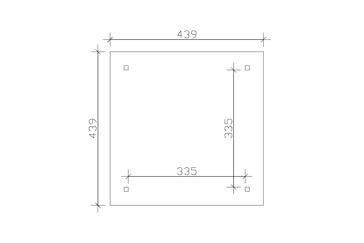 SKAN HOLZ Pavillon Cannes 2 Leimholz, lasiert in Nussbaum