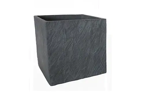 TrendLine Pflanztopf 35 x 35 x 35 cm grau Schieferoptik TrendLine Pflanztopf 35 x 35 x 35 cm grau Schieferoptik