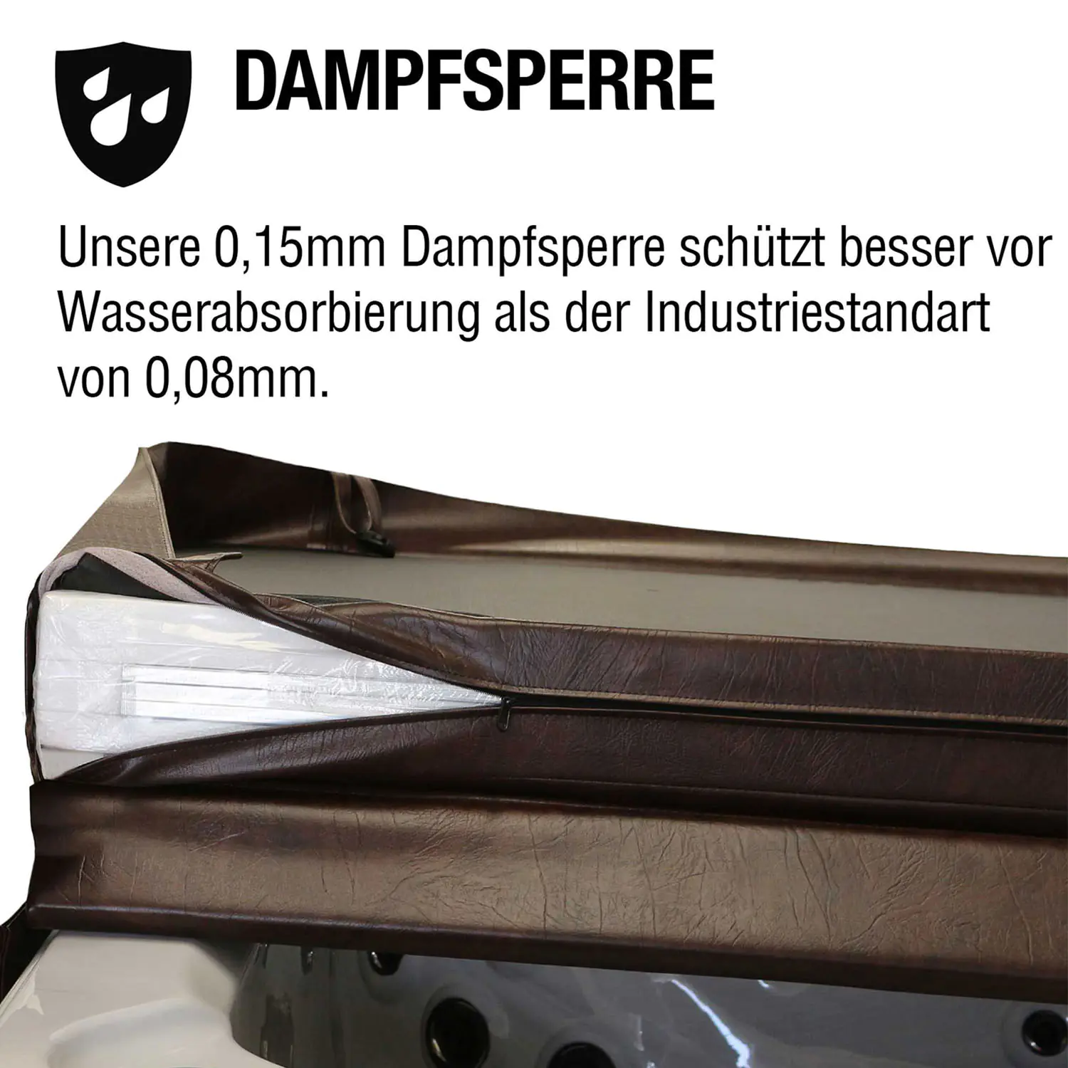 Canadian Spa Deluxe Whirlpool Isolierabdeckung braun 223 x 223 cm universell passend Canadian Spa Deluxe Whirlpool Isolierabdeckung braun 223 x 223 cm universell passend